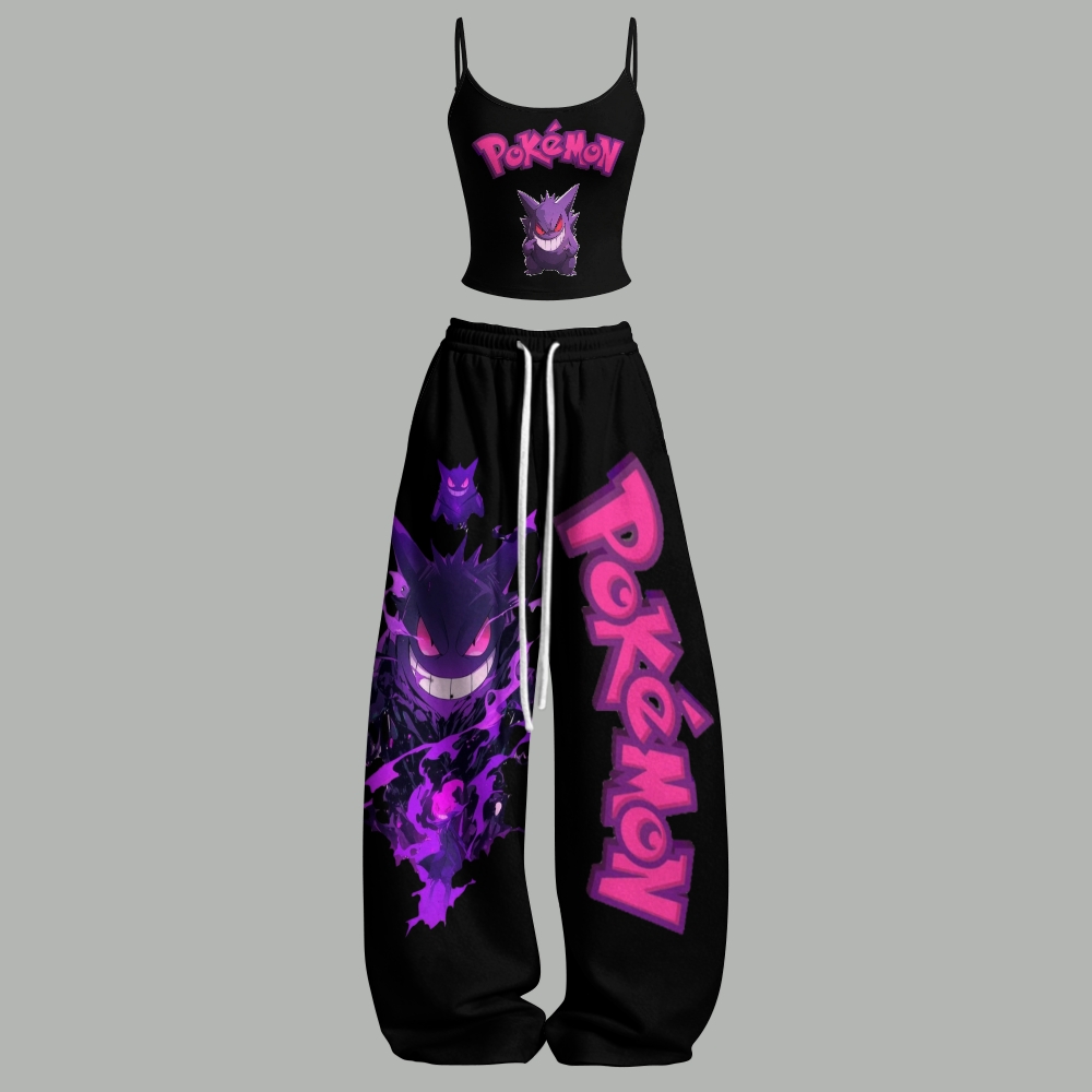 Animescollection Pokémon Top & Elasticated Trousers Two-Piece Set