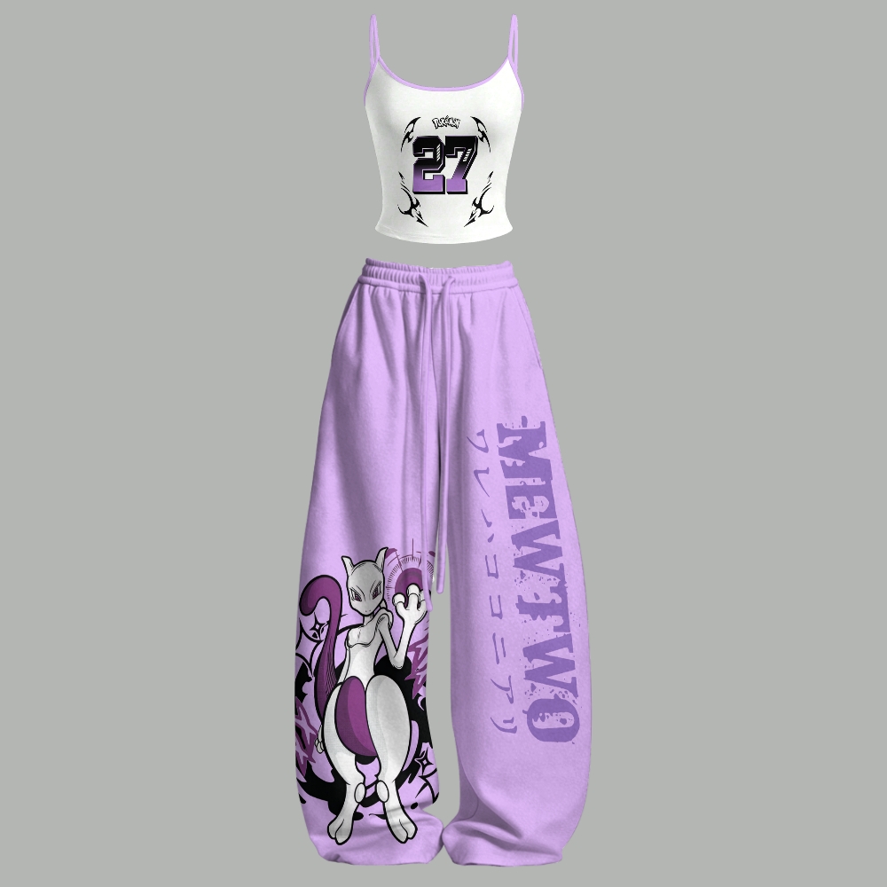 Animescollection Pokémon Top & Elasticated Trousers Two-Piece Set