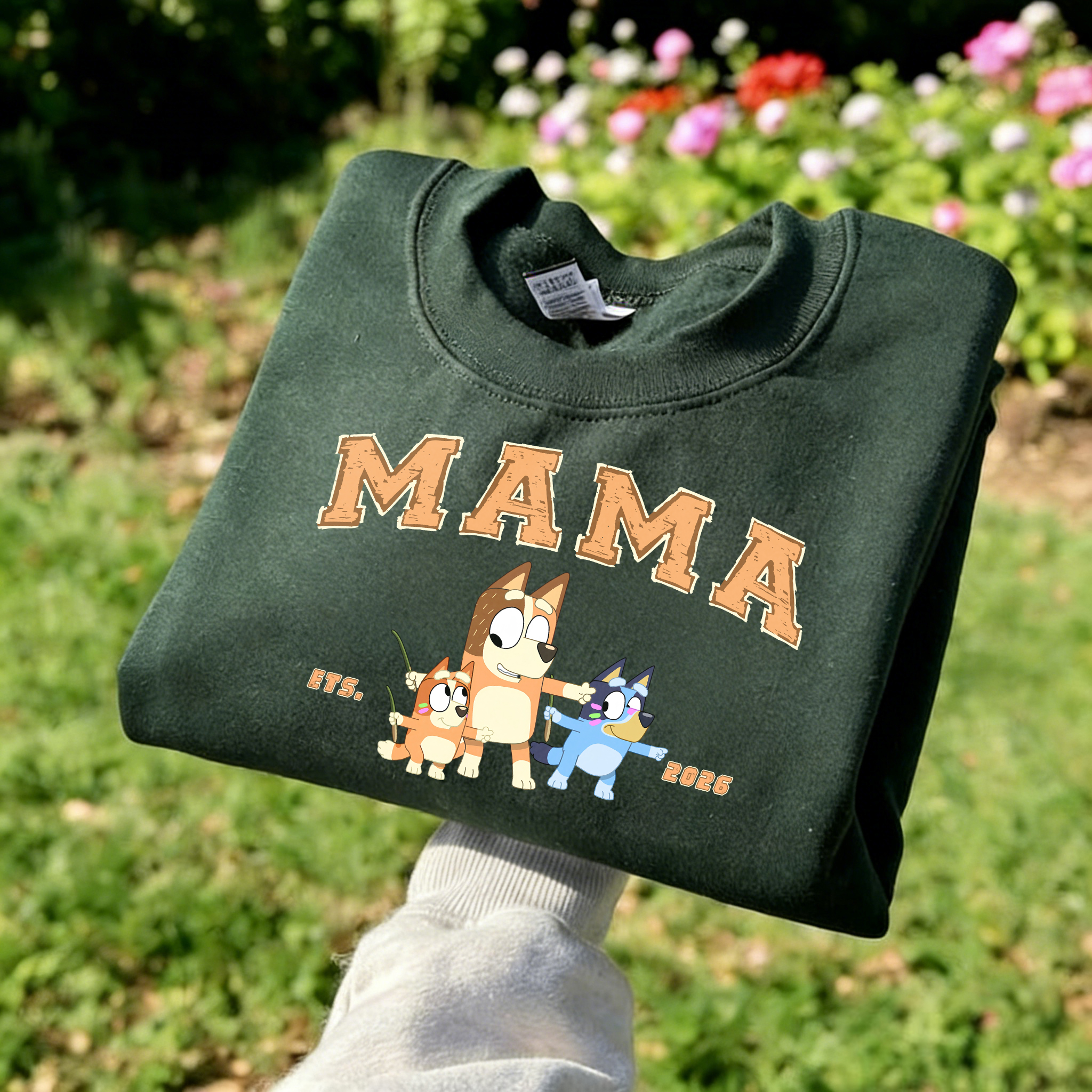 Custom-printed portrait sweatshirts based on photos