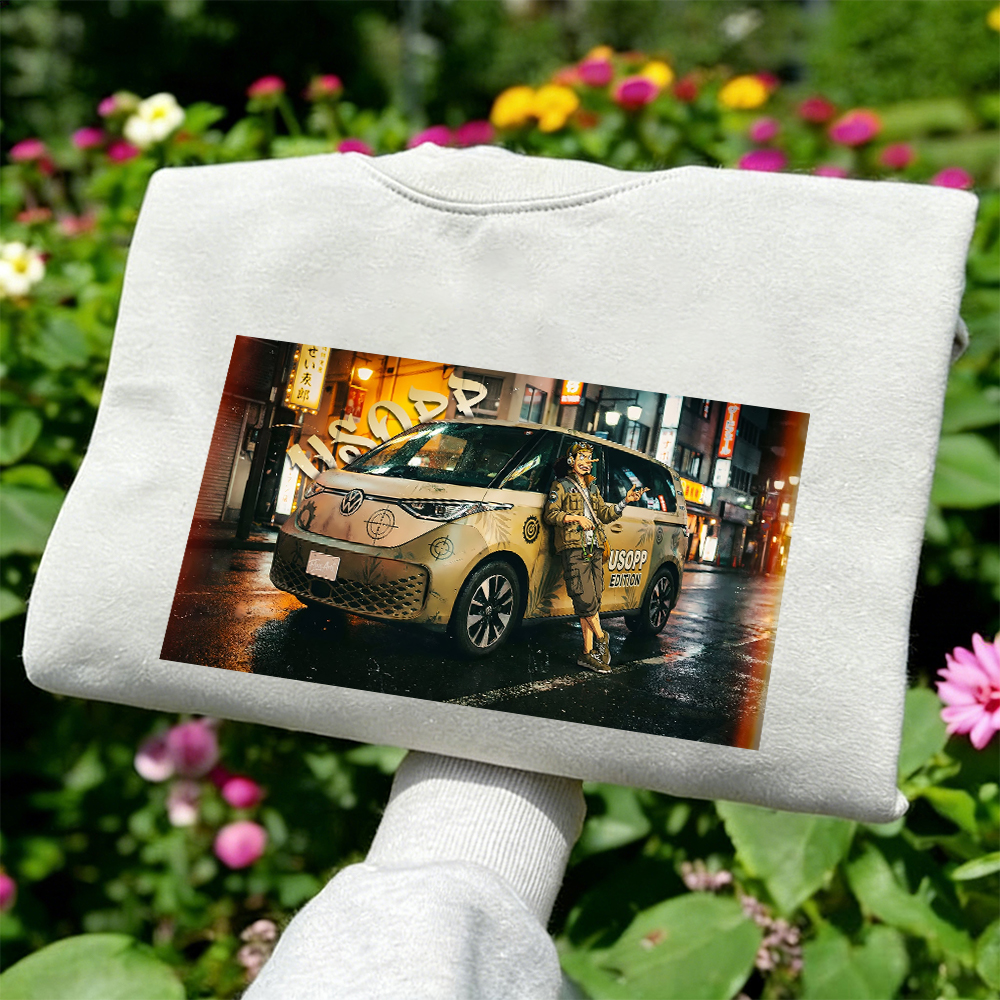 Usopp One Piece Streetwear Sweatshirt | Anime Car Art Hoodie