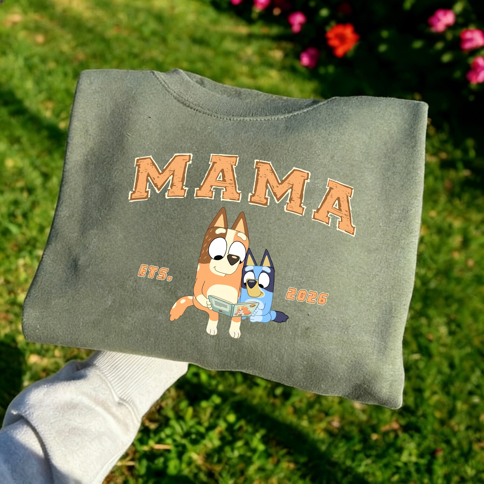 Custom-printed portrait sweatshirts based on photos