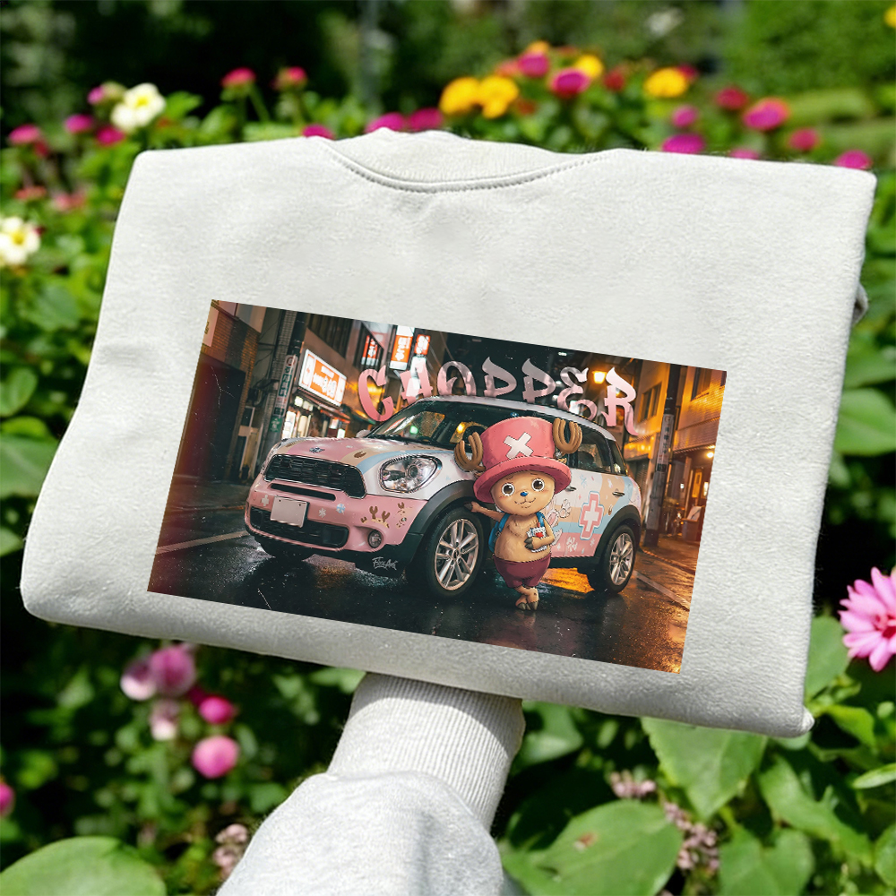 Tony Tony Chopper One Piece Streetwear Sweatshirt | Anime Car Art Hoodie