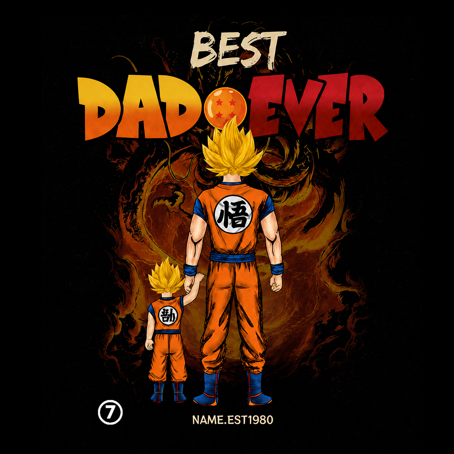 Personalized Best Dad Ever Shirt - Dragon Dad Custom Shirt Gift For Dad