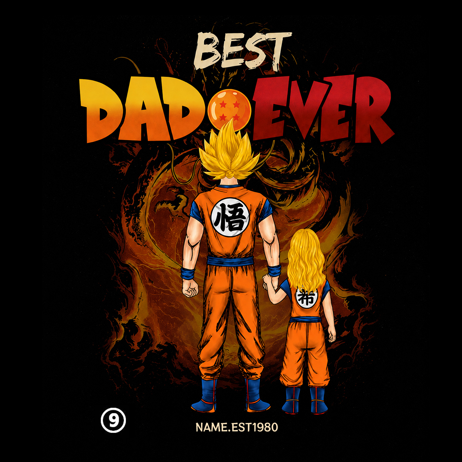Personalized Best Dad Ever Shirt - Dragon Dad Custom Shirt Gift For Dad
