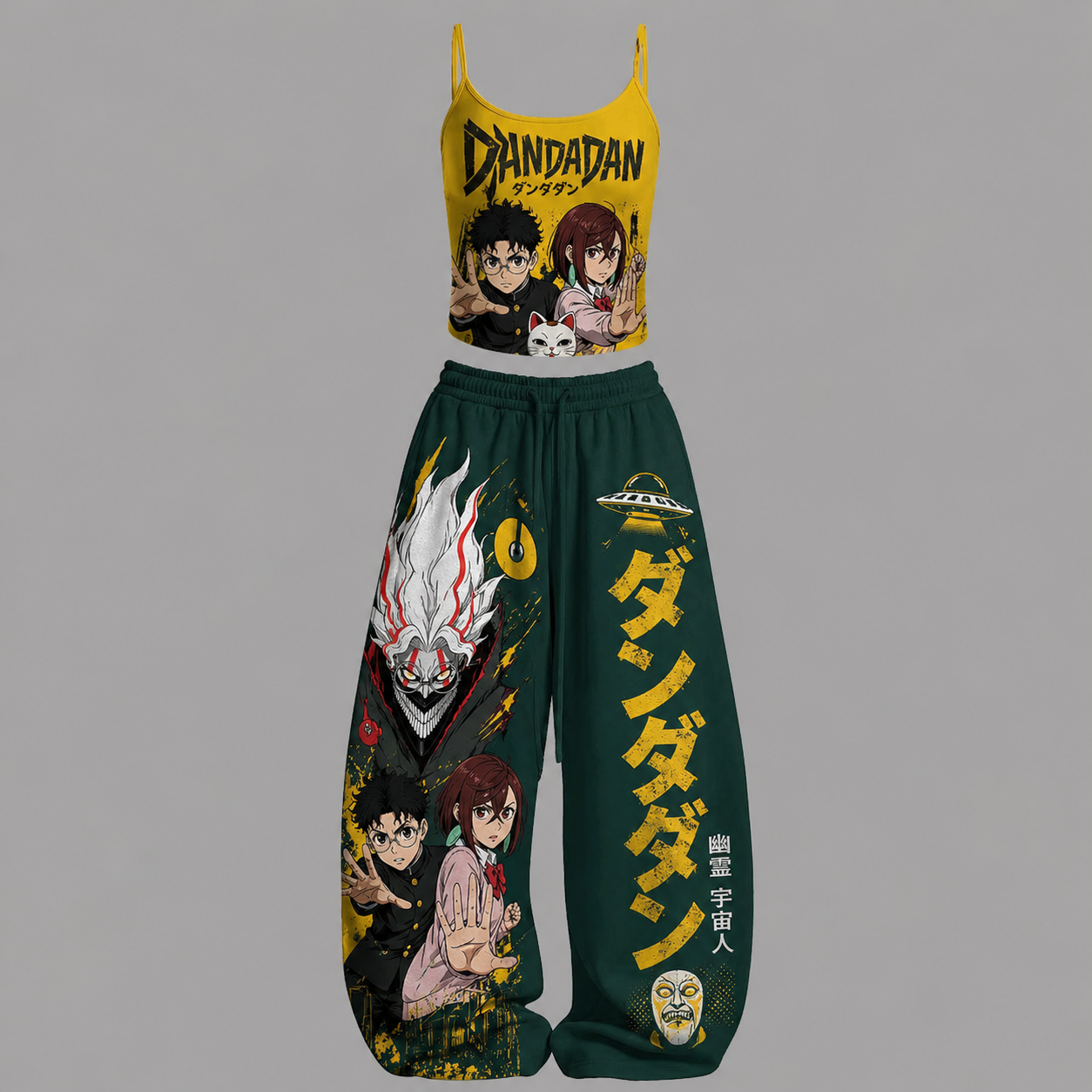 Dandadan Top&Elasticated Trousers Two-Piece Set