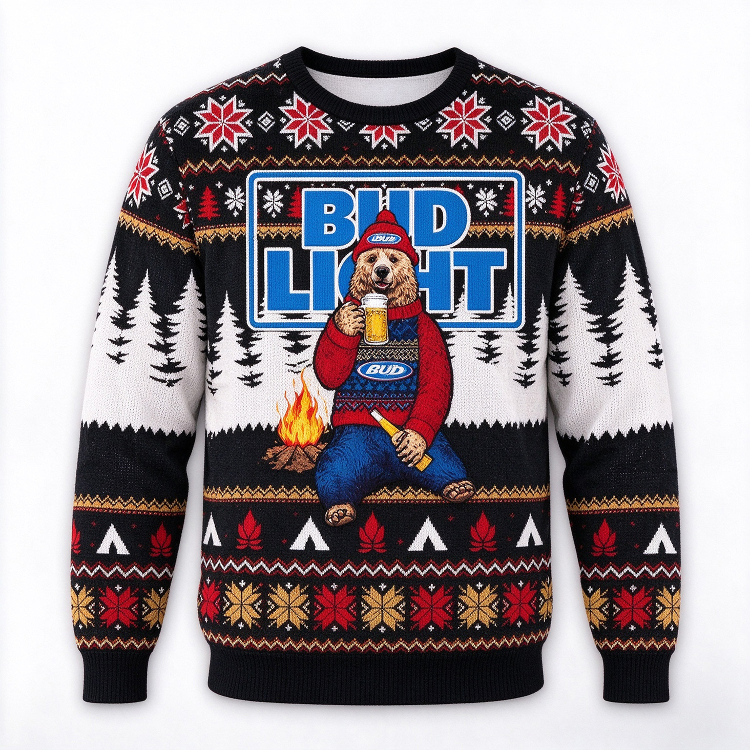 Christmas Gift Bud Light Ugly 3D Sweater