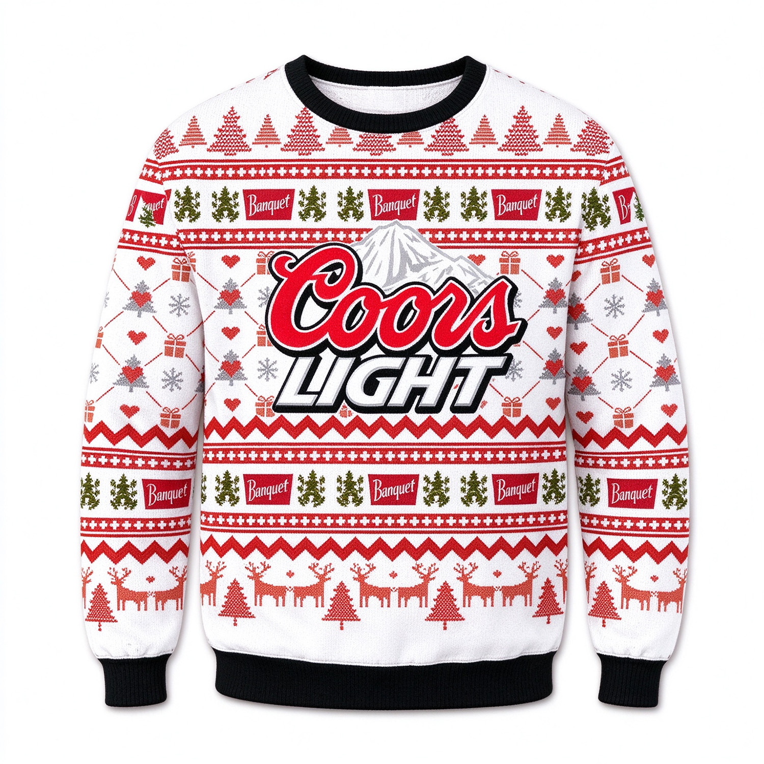 Christmas Gift Coors Light Ugly 3D Sweater
