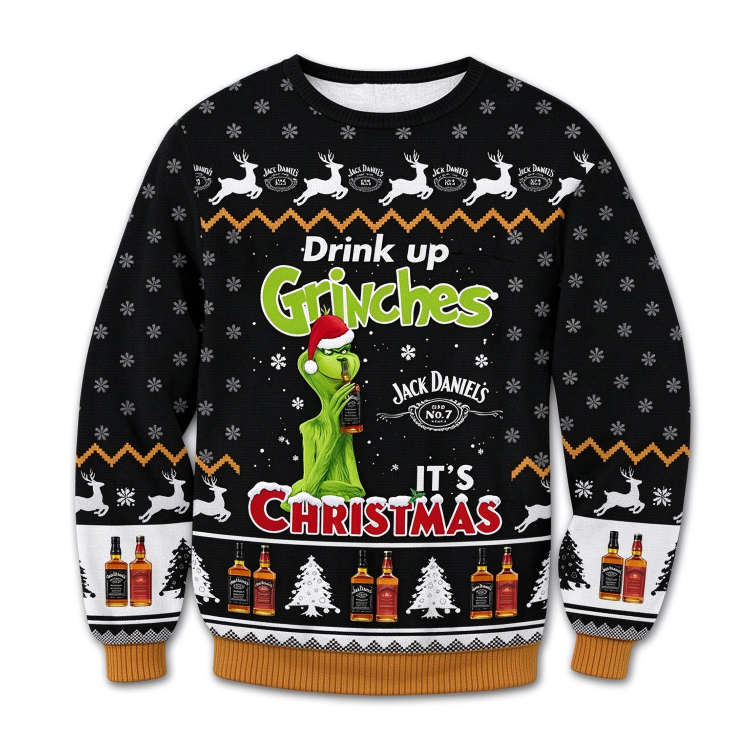 Christmas Gift Jack Daniels Victoria Ugly 3D Sweater