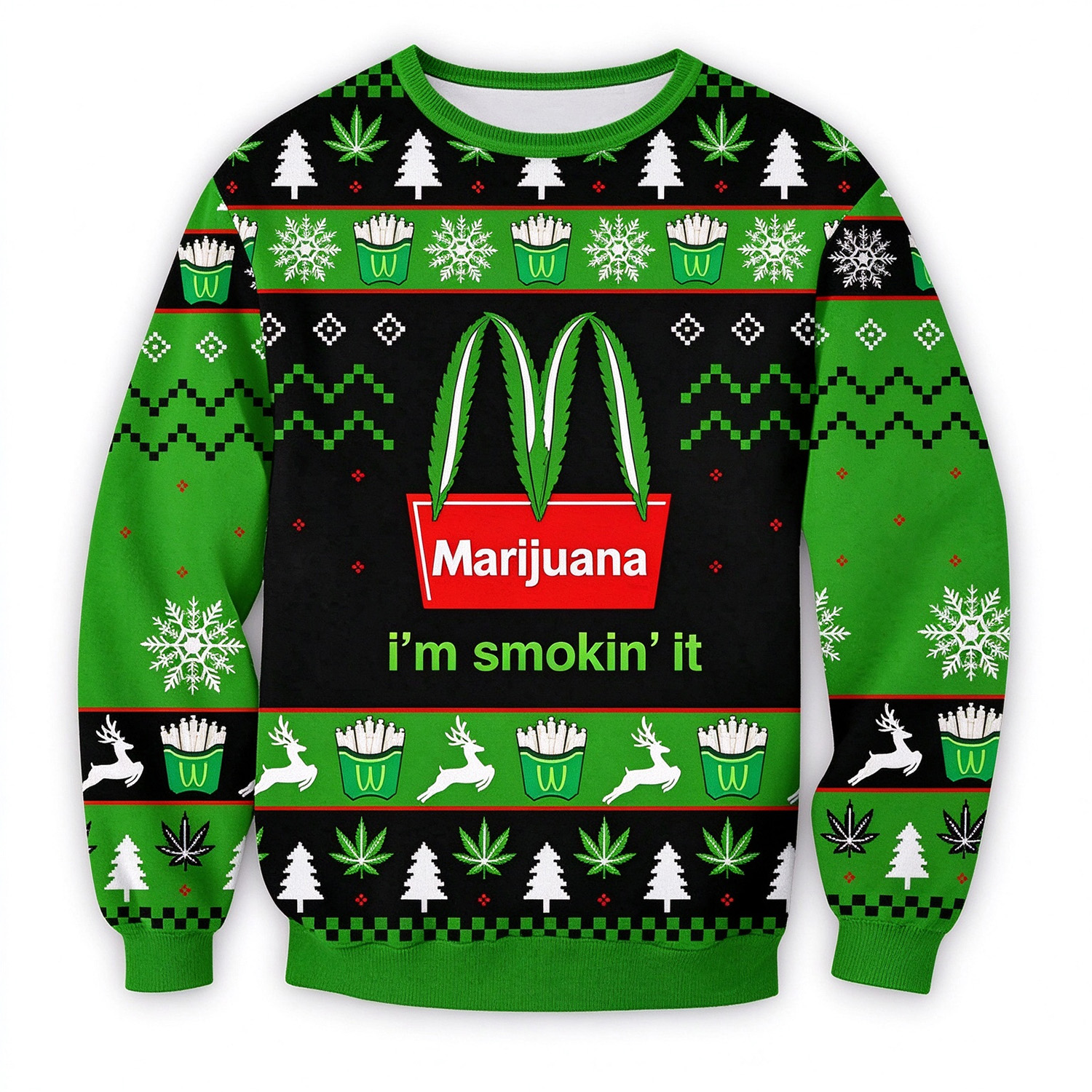 Christmas Gift Smoking Ugly 3D Sweater
