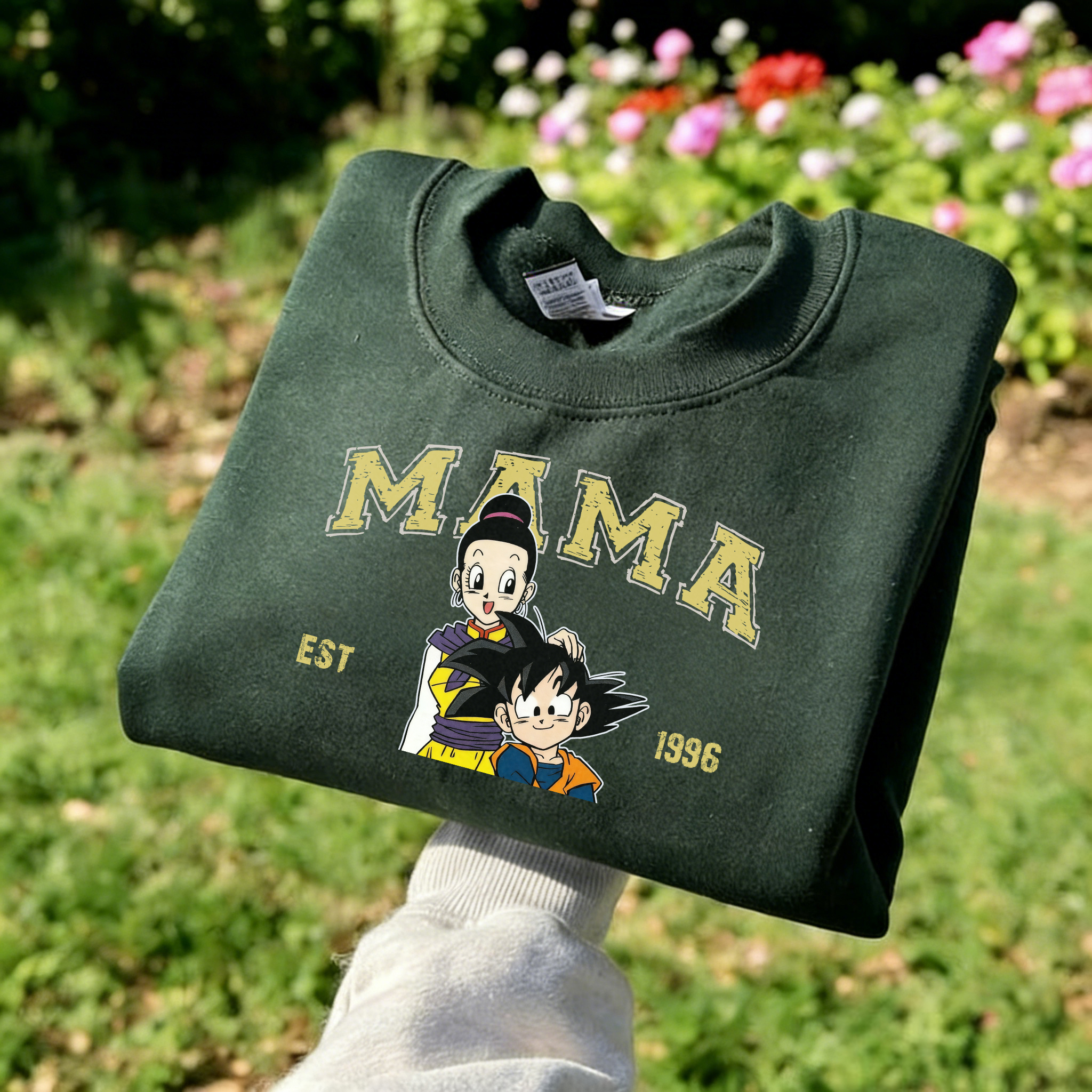 Custom-printed matching sweatshirts for parents and children based on photos (Dragon Ball)
