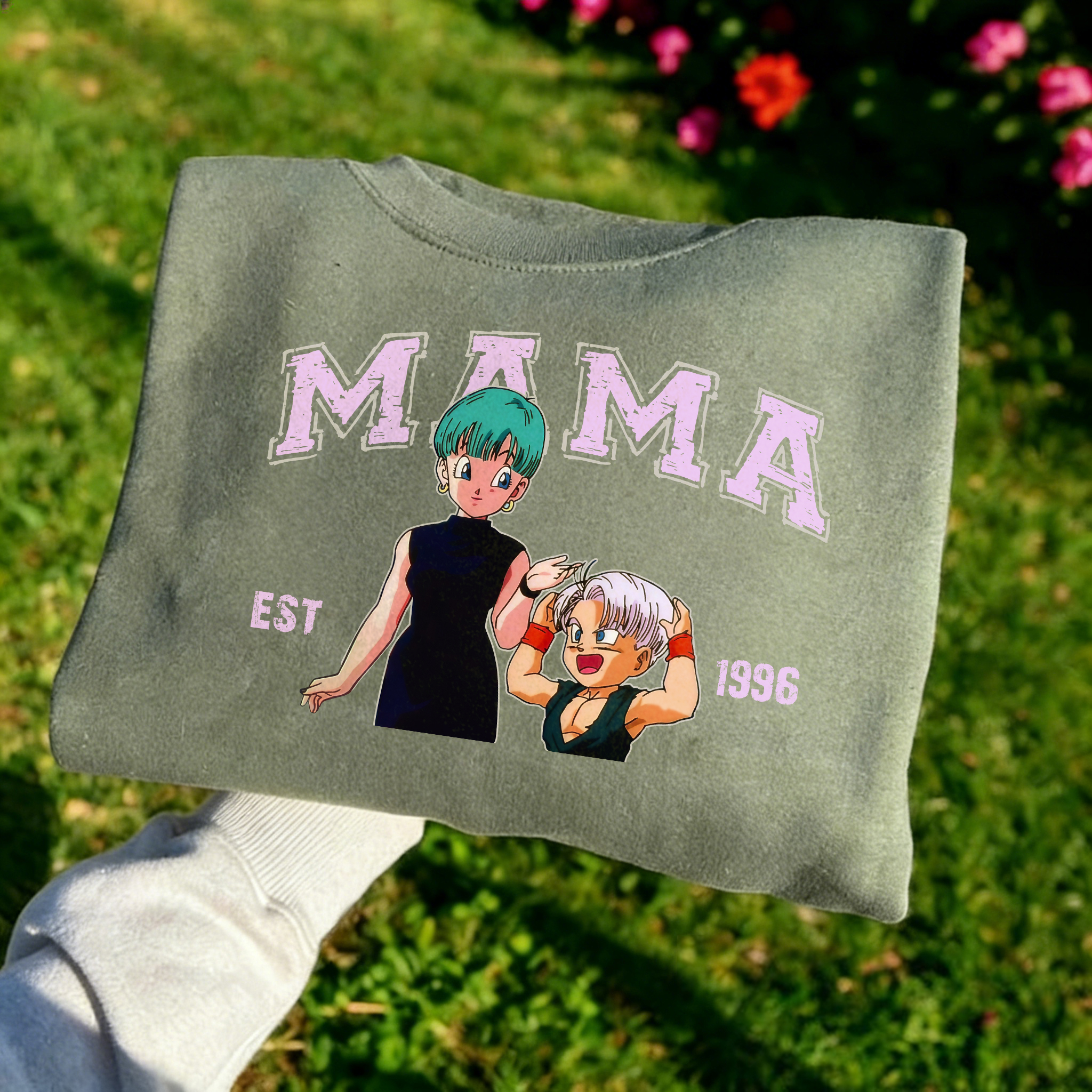 Custom-printed matching sweatshirts for parents and children based on photos (Dragon Ball)