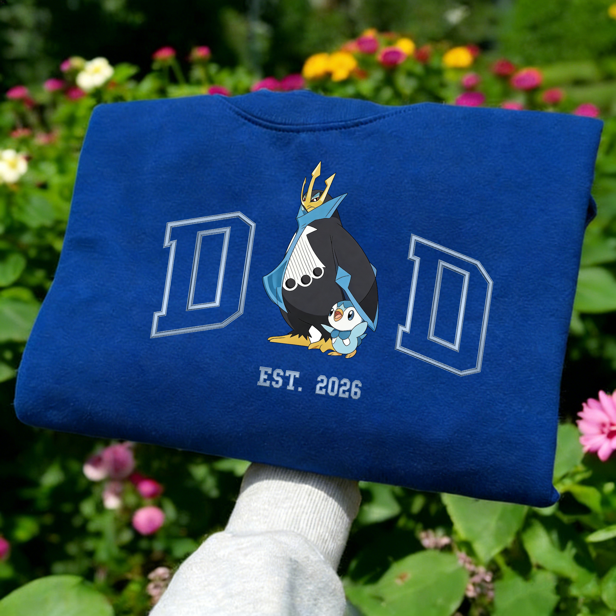 Pokémon-themed parent-child printed T-shirts and sweatshirts(Empoleon)