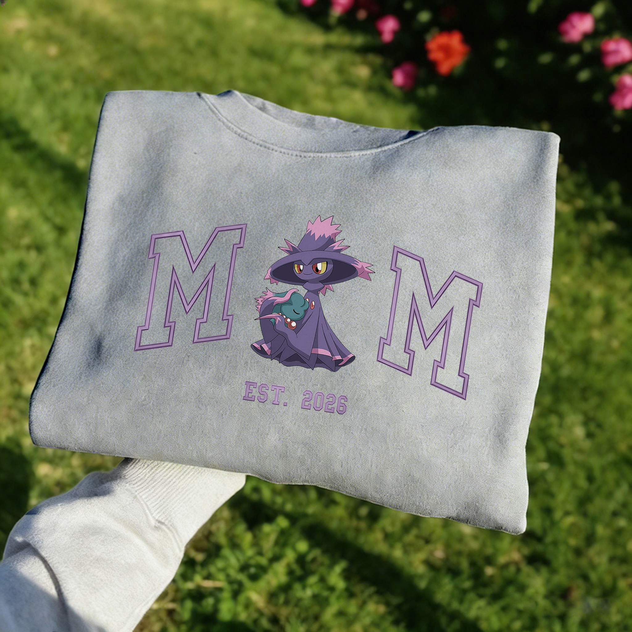 Custom-printed couple portrait sweatshirts based on photos(Pokémon)