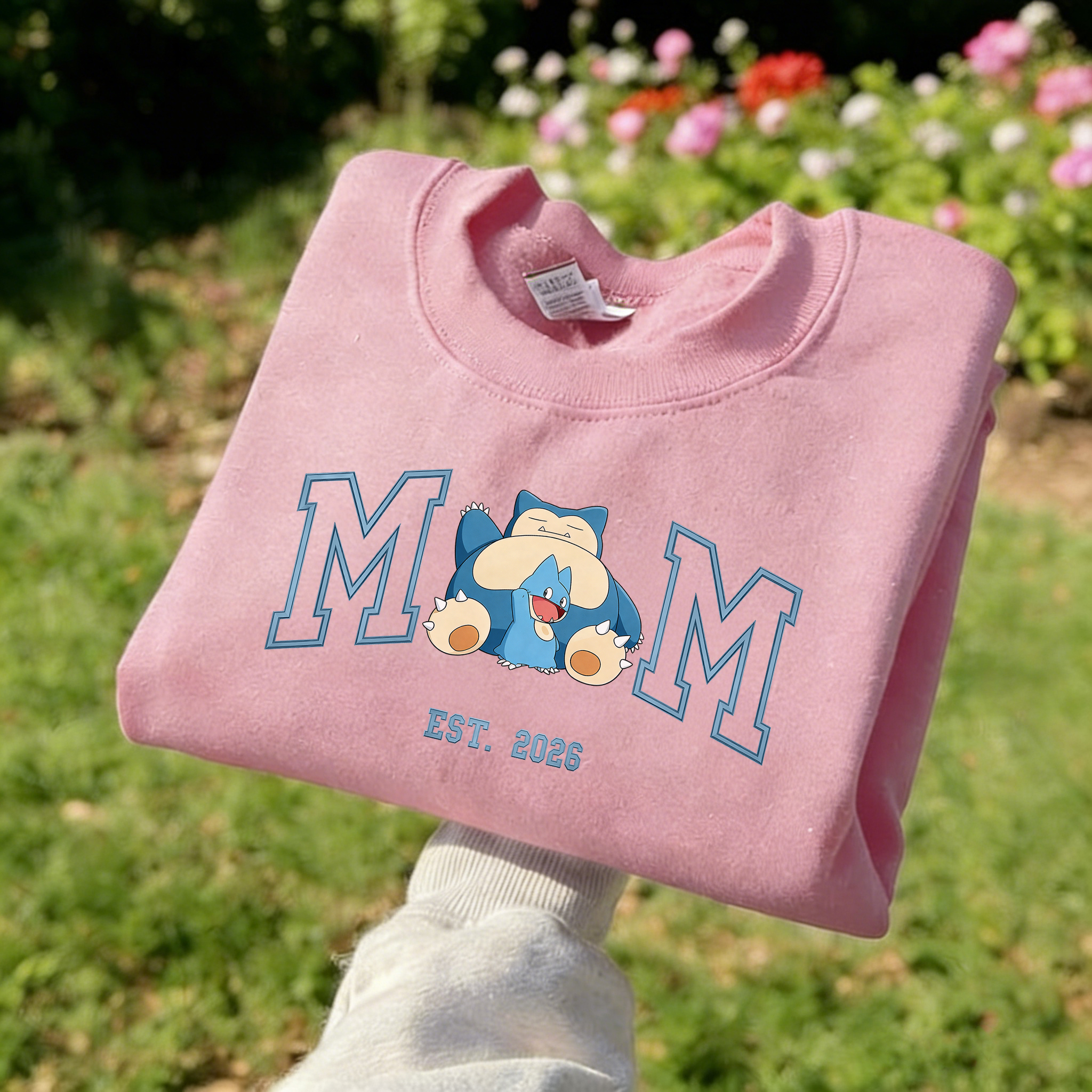Custom-printed couple portrait sweatshirts based on photos(Pokémon)