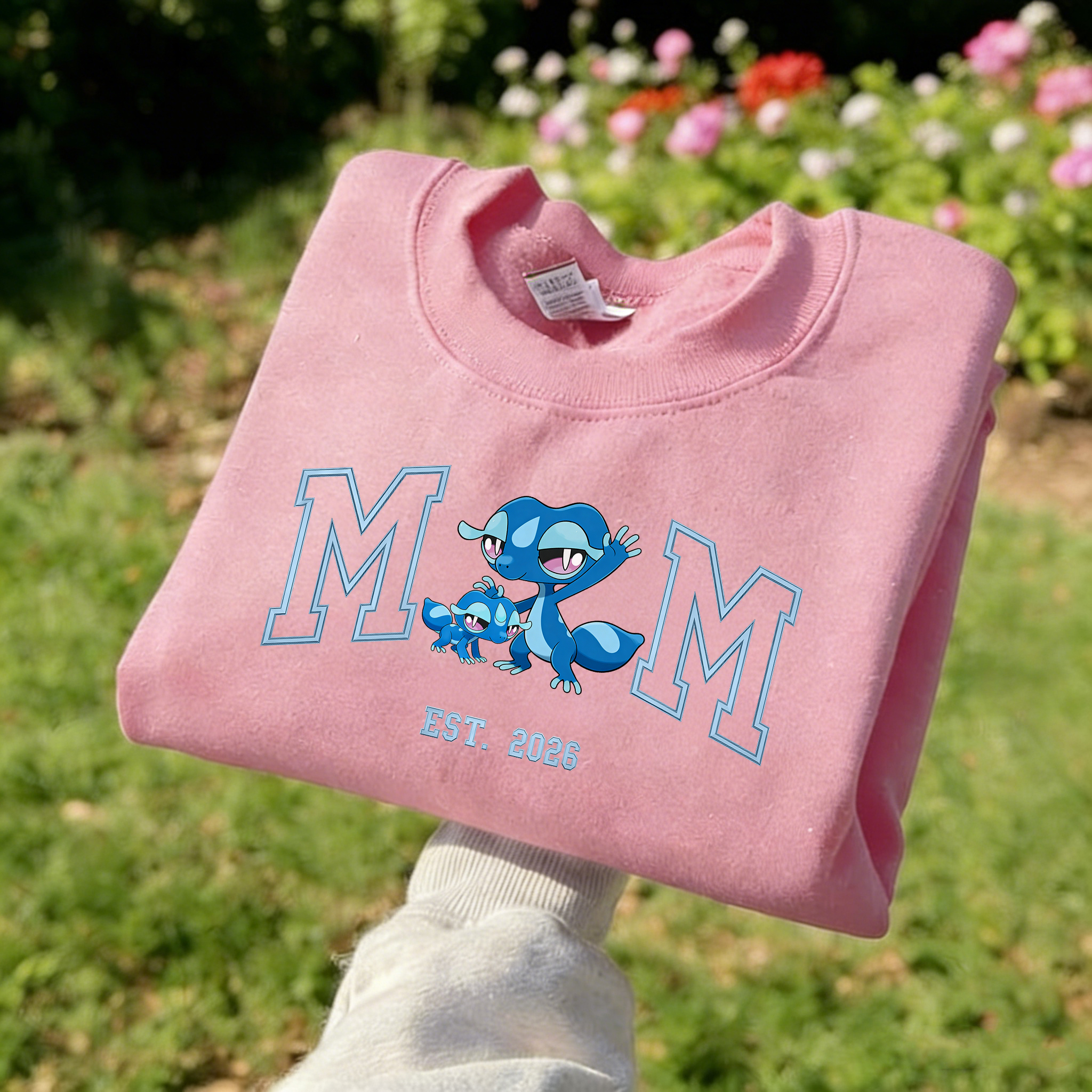Pokémon-themed parent-child printed T-shirts and sweatshirts(Gecqua)