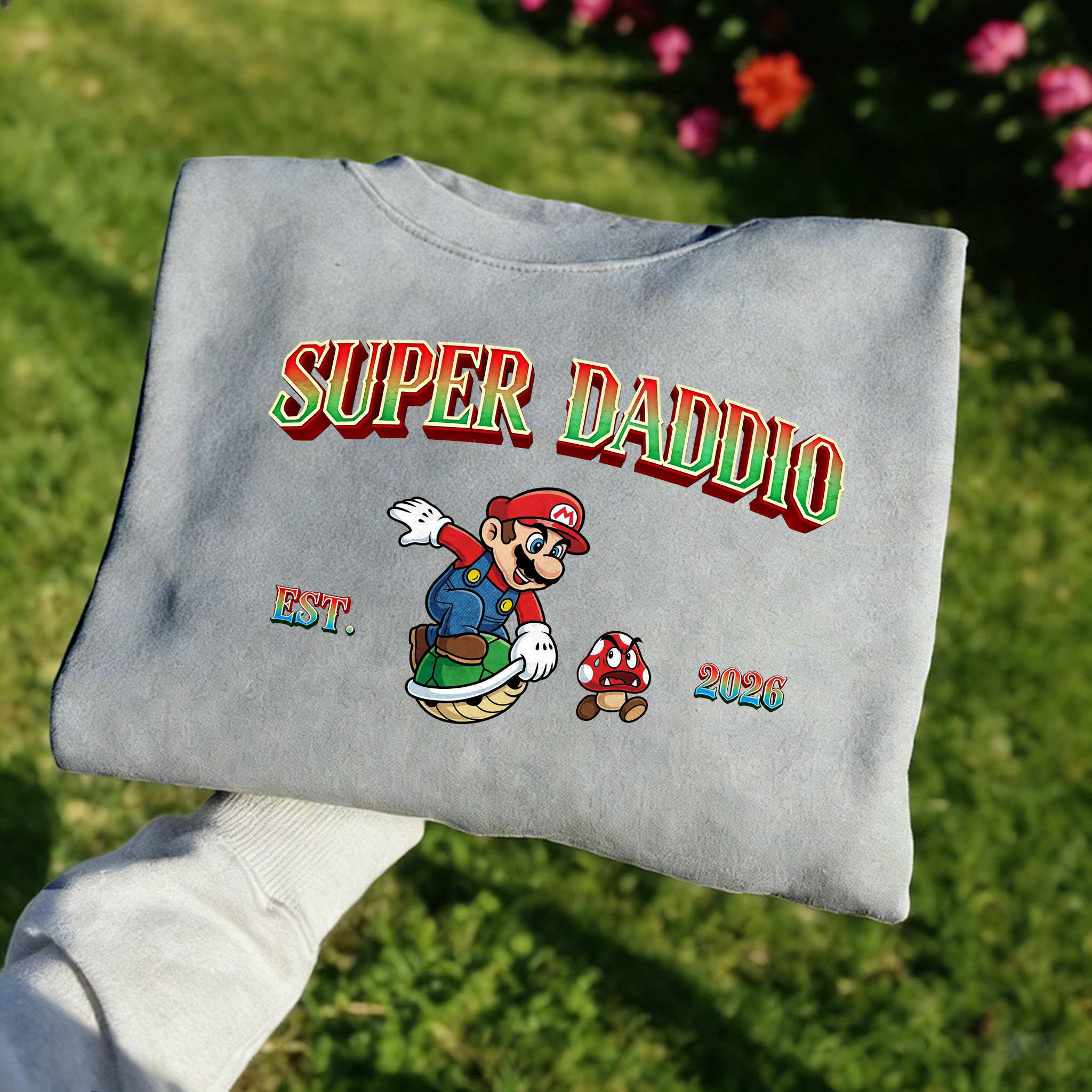 Super Dad 2026 Commemorative Hoodie | Fun Super Mario Themed Gift