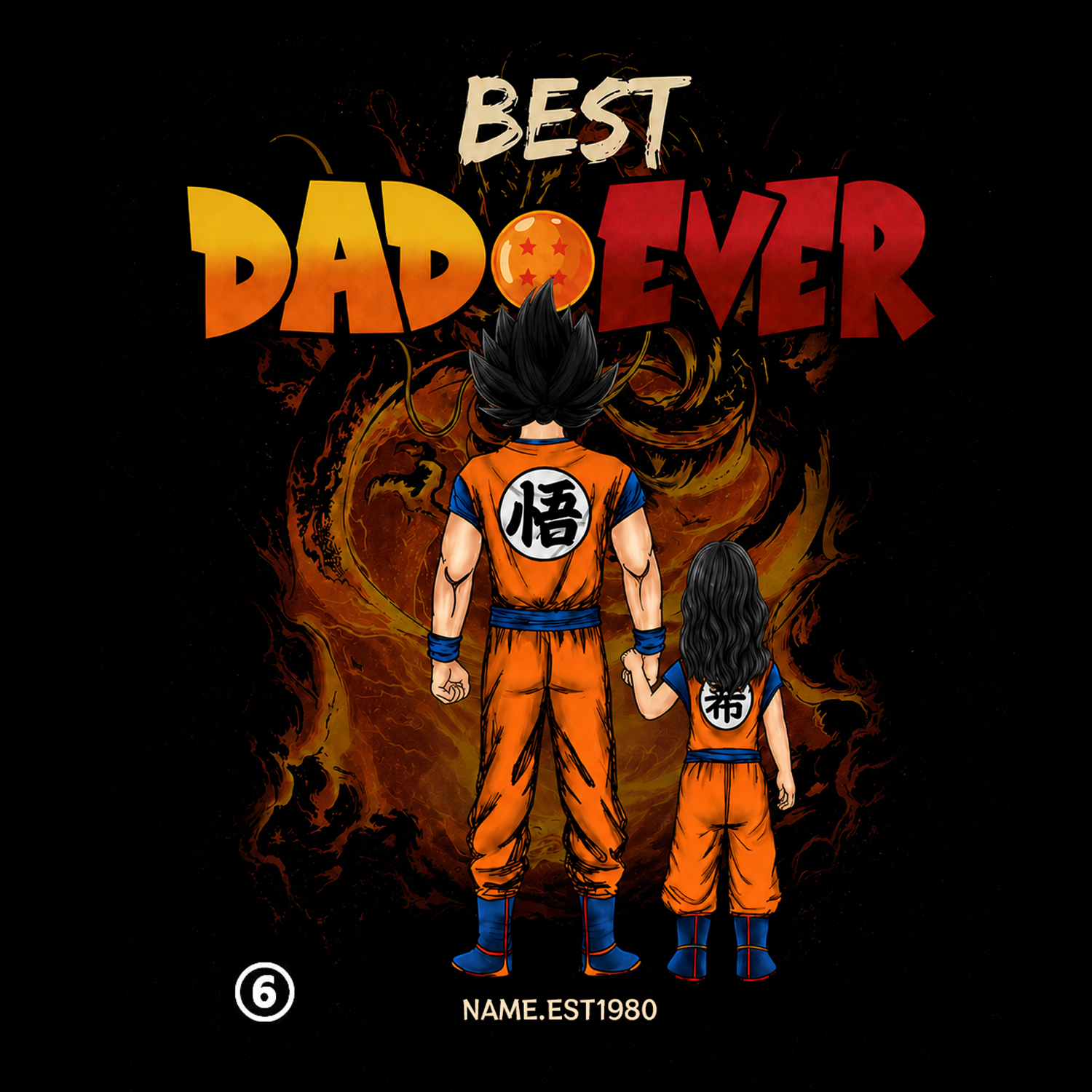 Personalized Best Dad Ever Shirt - Dragon Dad Custom Shirt Gift For Dad