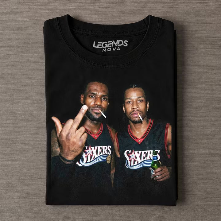 LeBron James & Allen Iverson Funny Tee