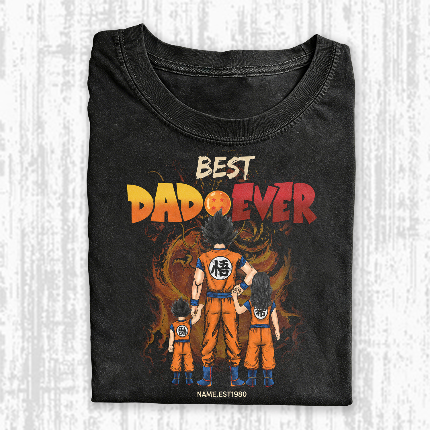 Personalized Best Dad Ever Shirt - Dragon Dad Custom Shirt Gift For Dad