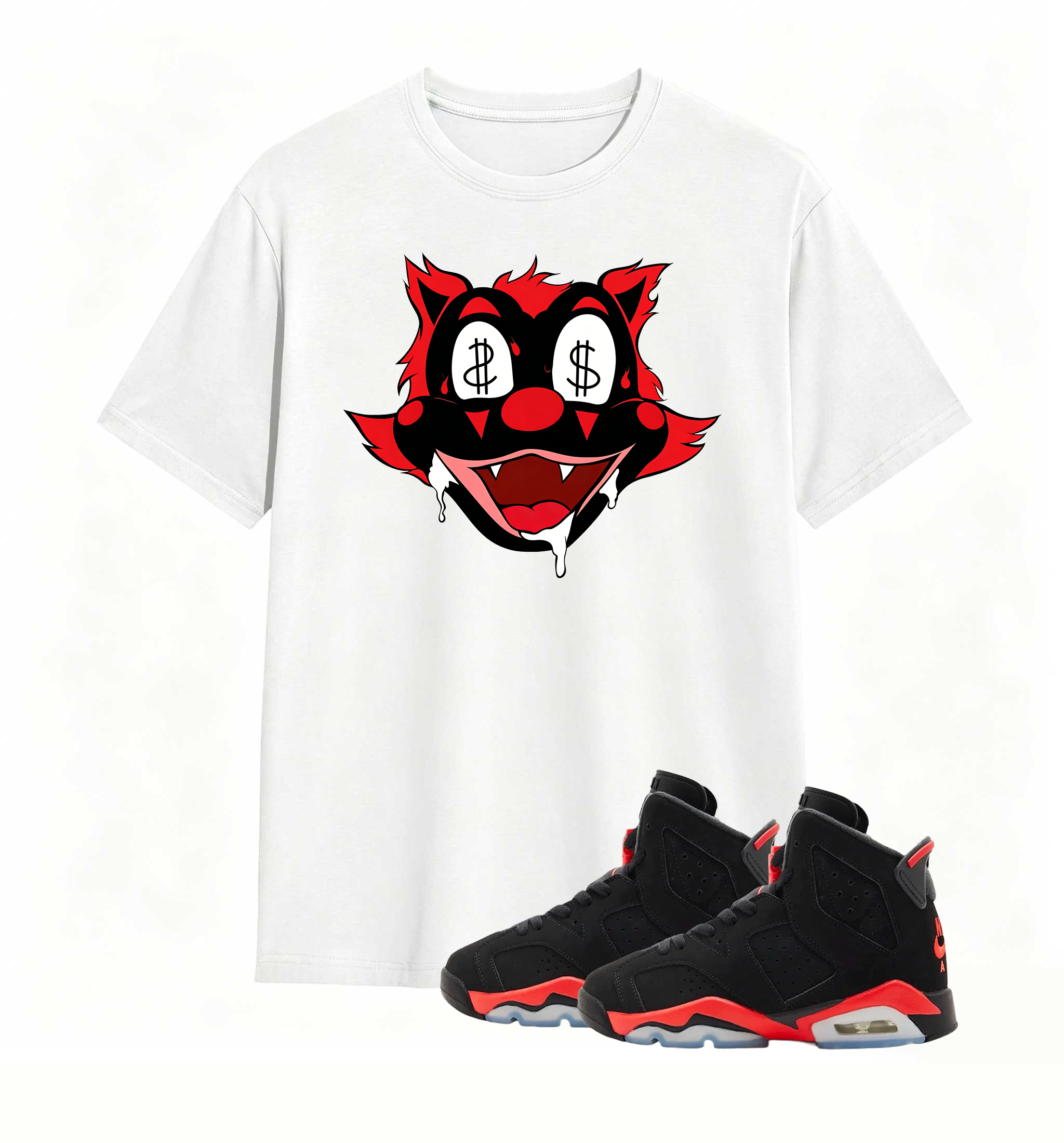 Money Eyes Wolf Tee Air Jordan 6