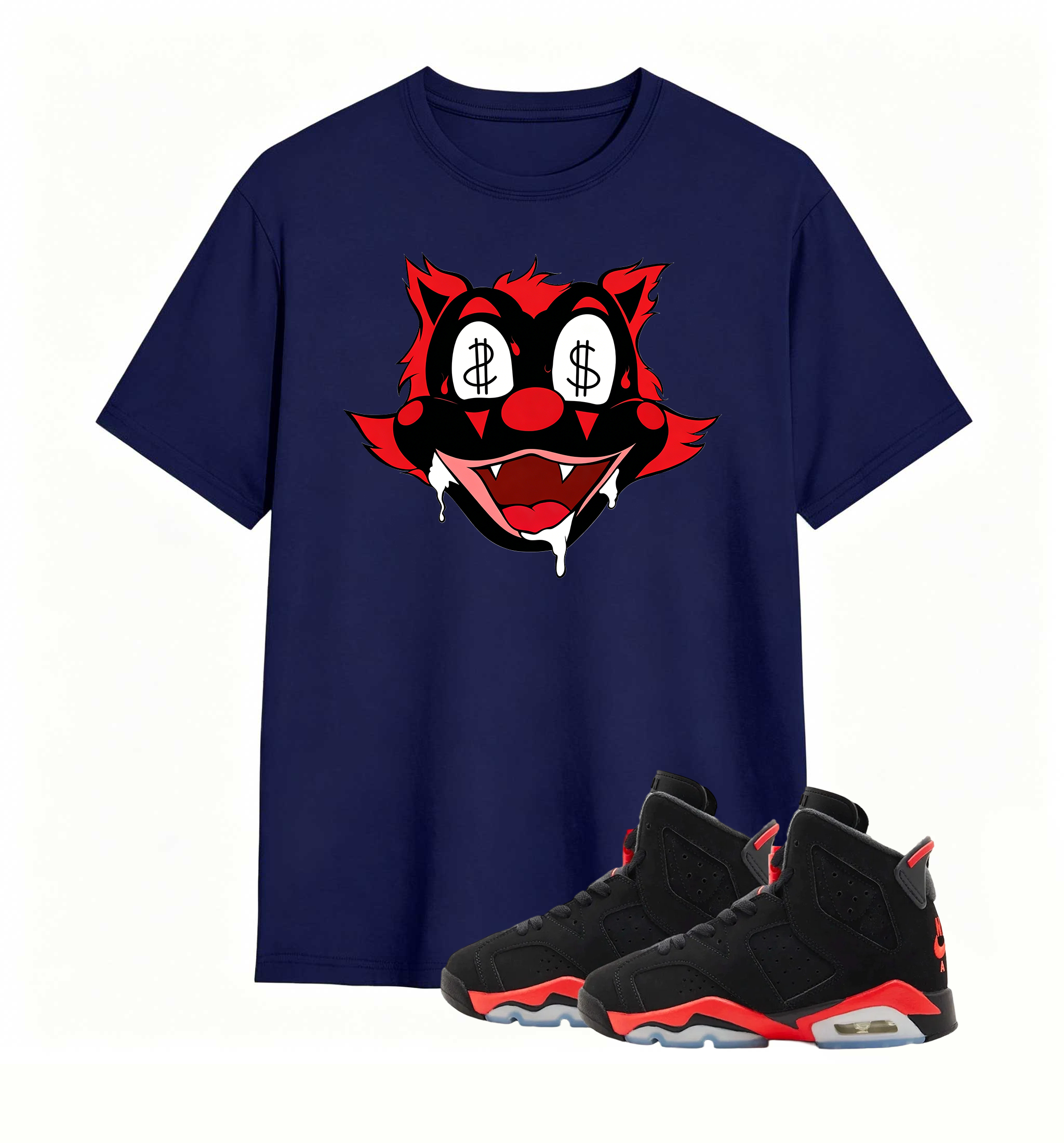 Money Eyes Wolf Tee Air Jordan 6