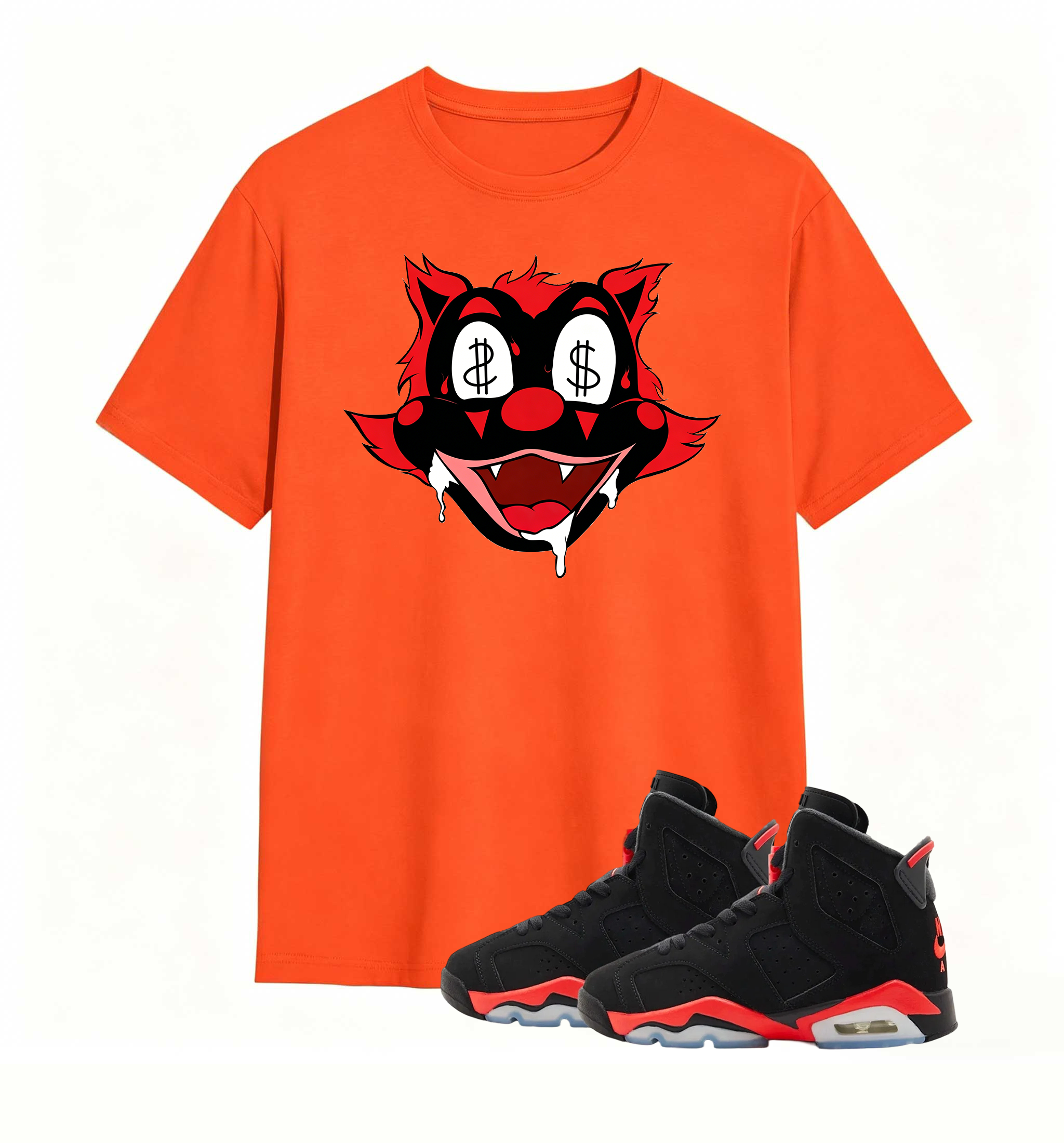 Money Eyes Wolf Tee Air Jordan 6