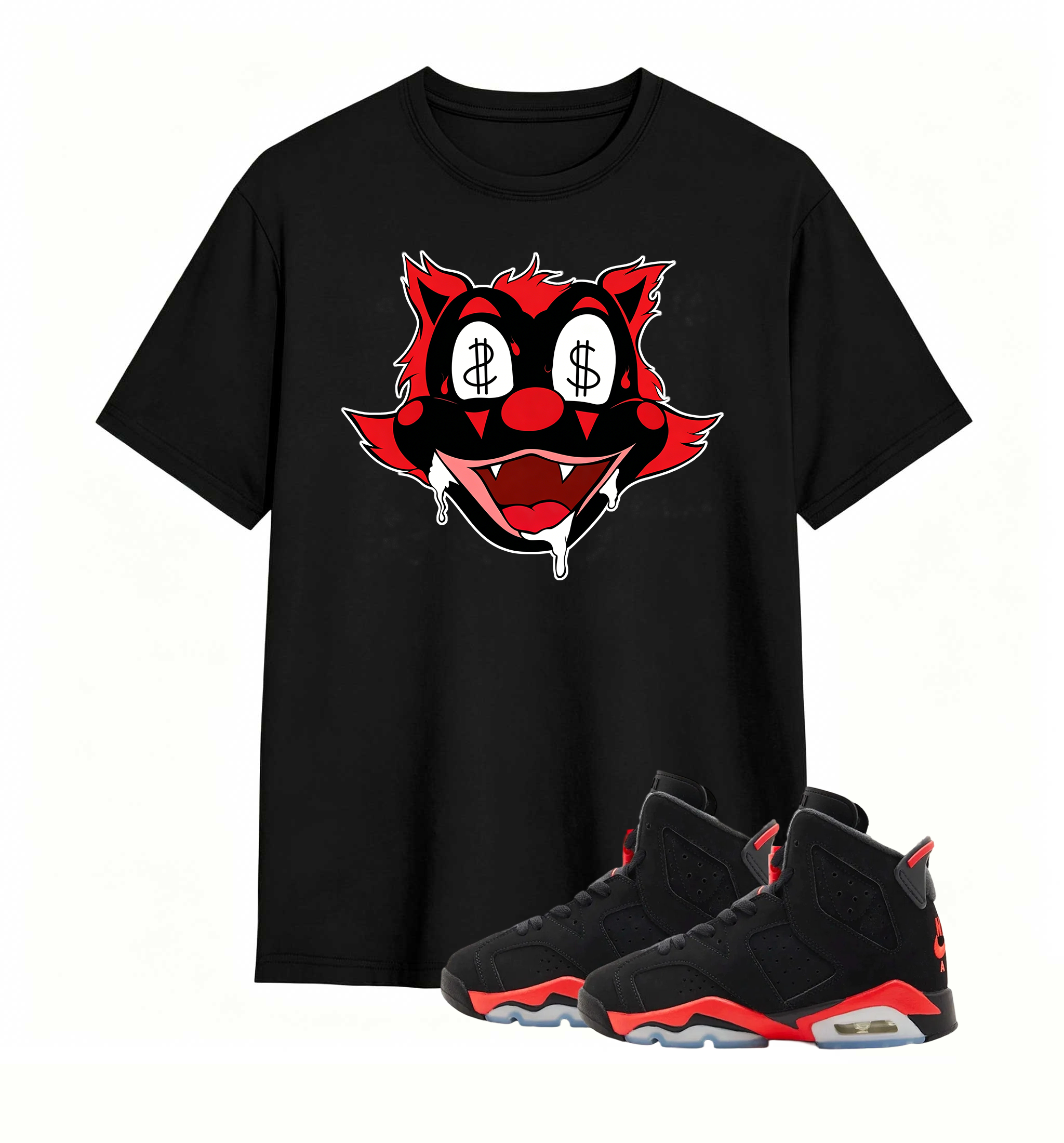 Money Eyes Wolf Tee Air Jordan 6