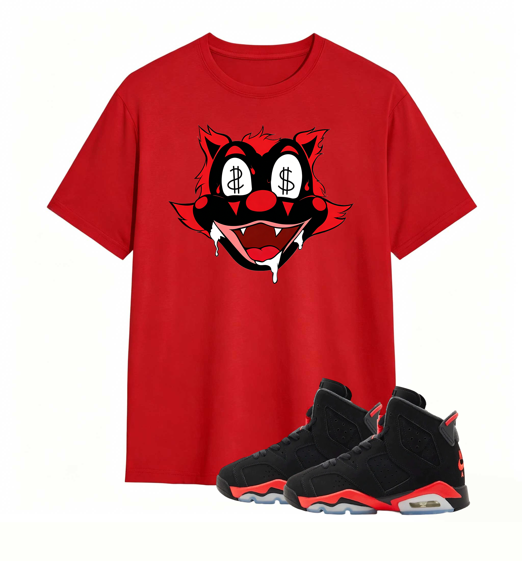 Money Eyes Wolf Tee Air Jordan 6