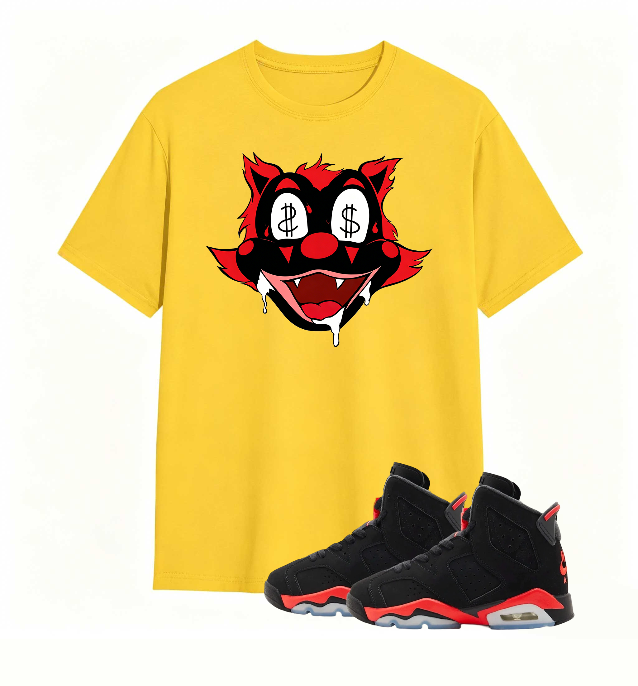 Money Eyes Wolf Tee Air Jordan 6