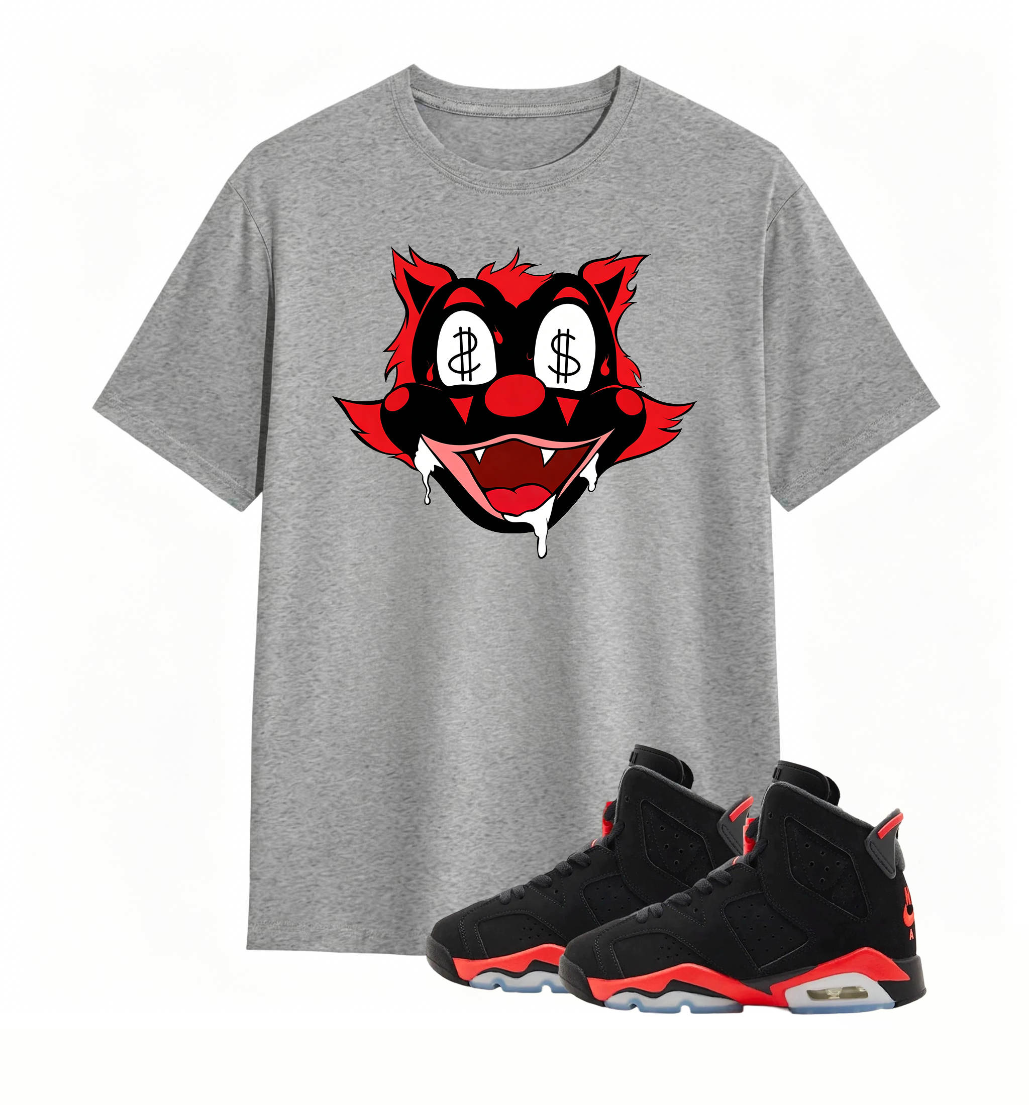Money Eyes Wolf Tee Air Jordan 6