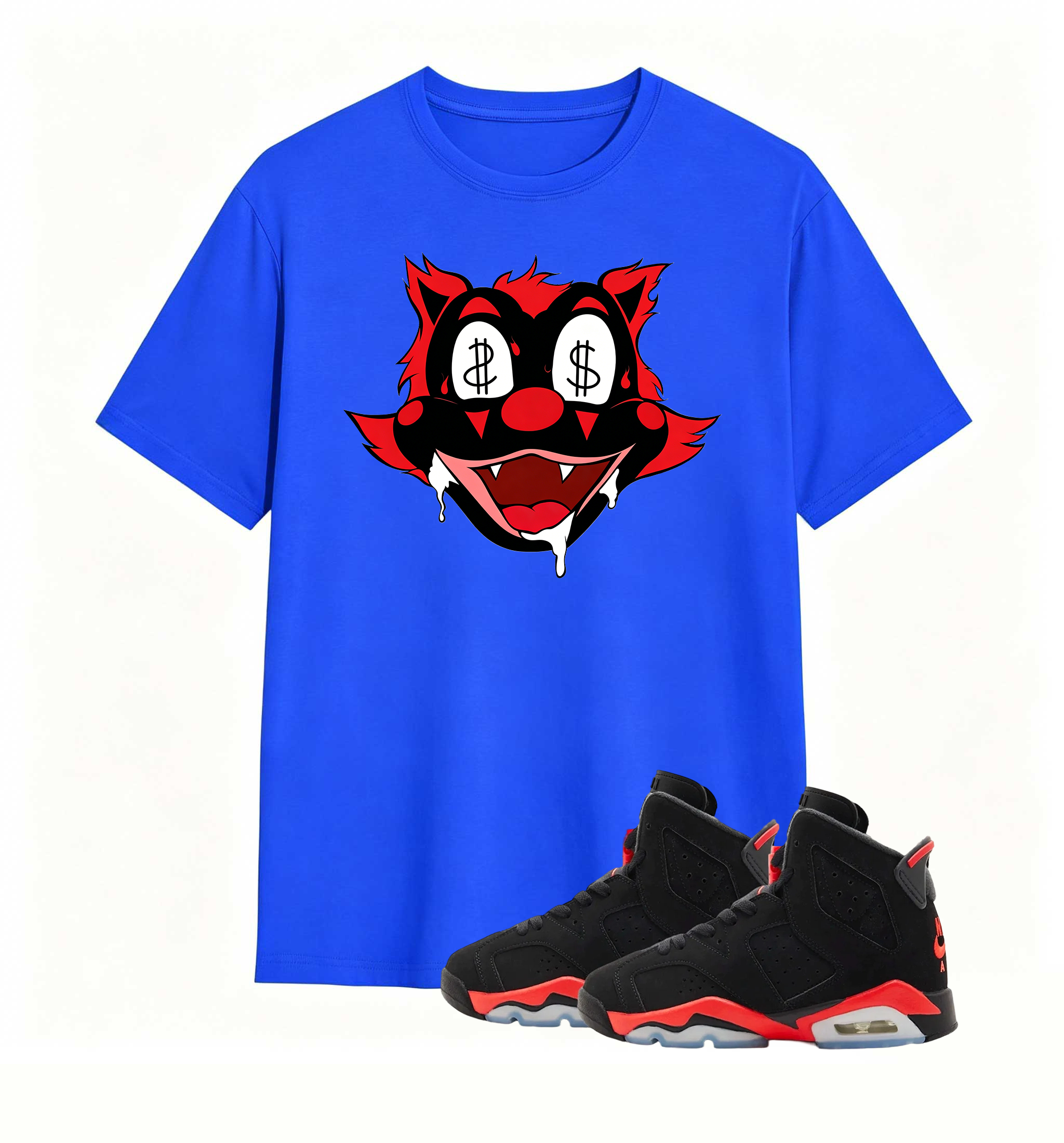 Money Eyes Wolf Tee Air Jordan 6
