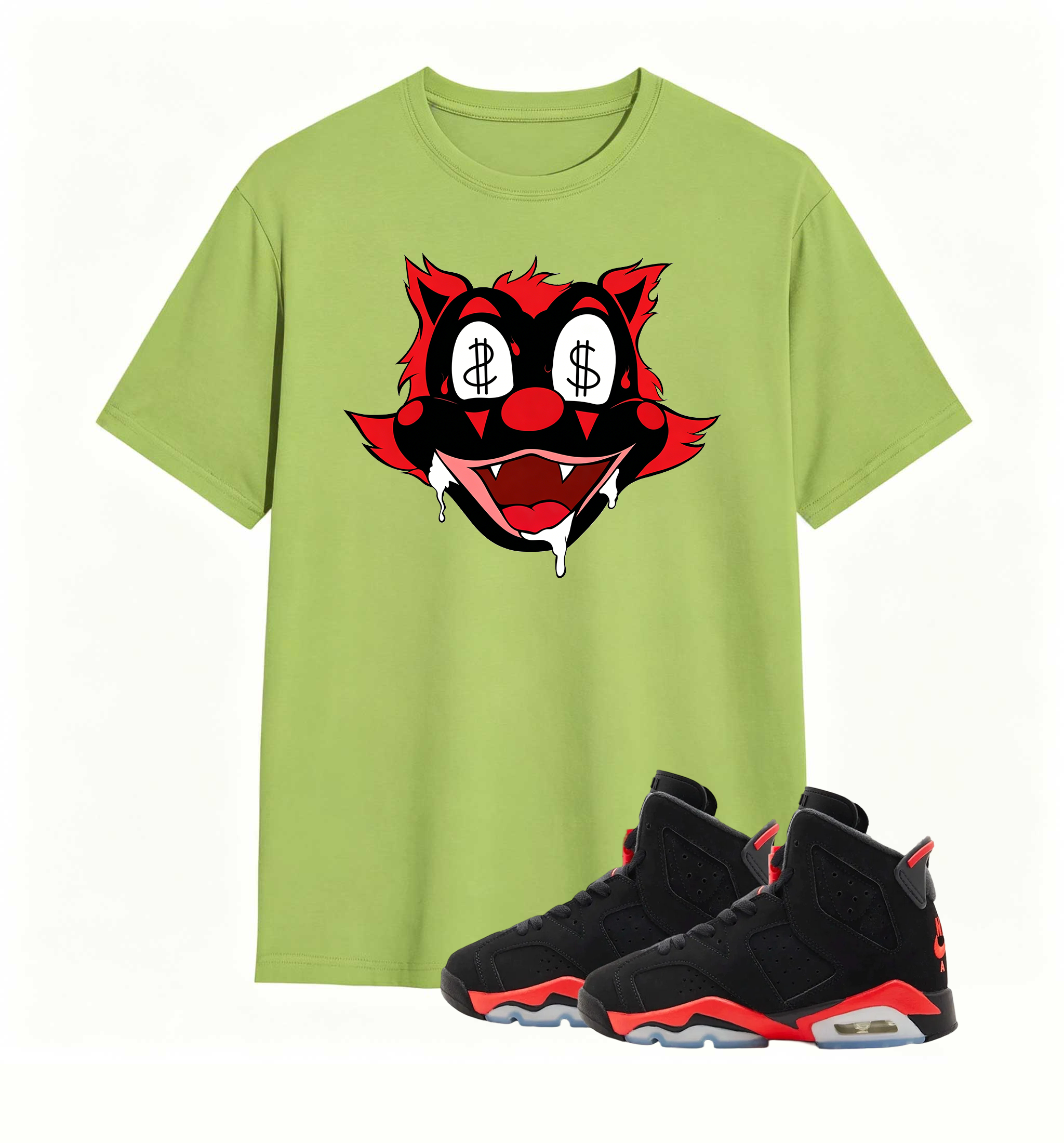 Money Eyes Wolf Tee Air Jordan 6