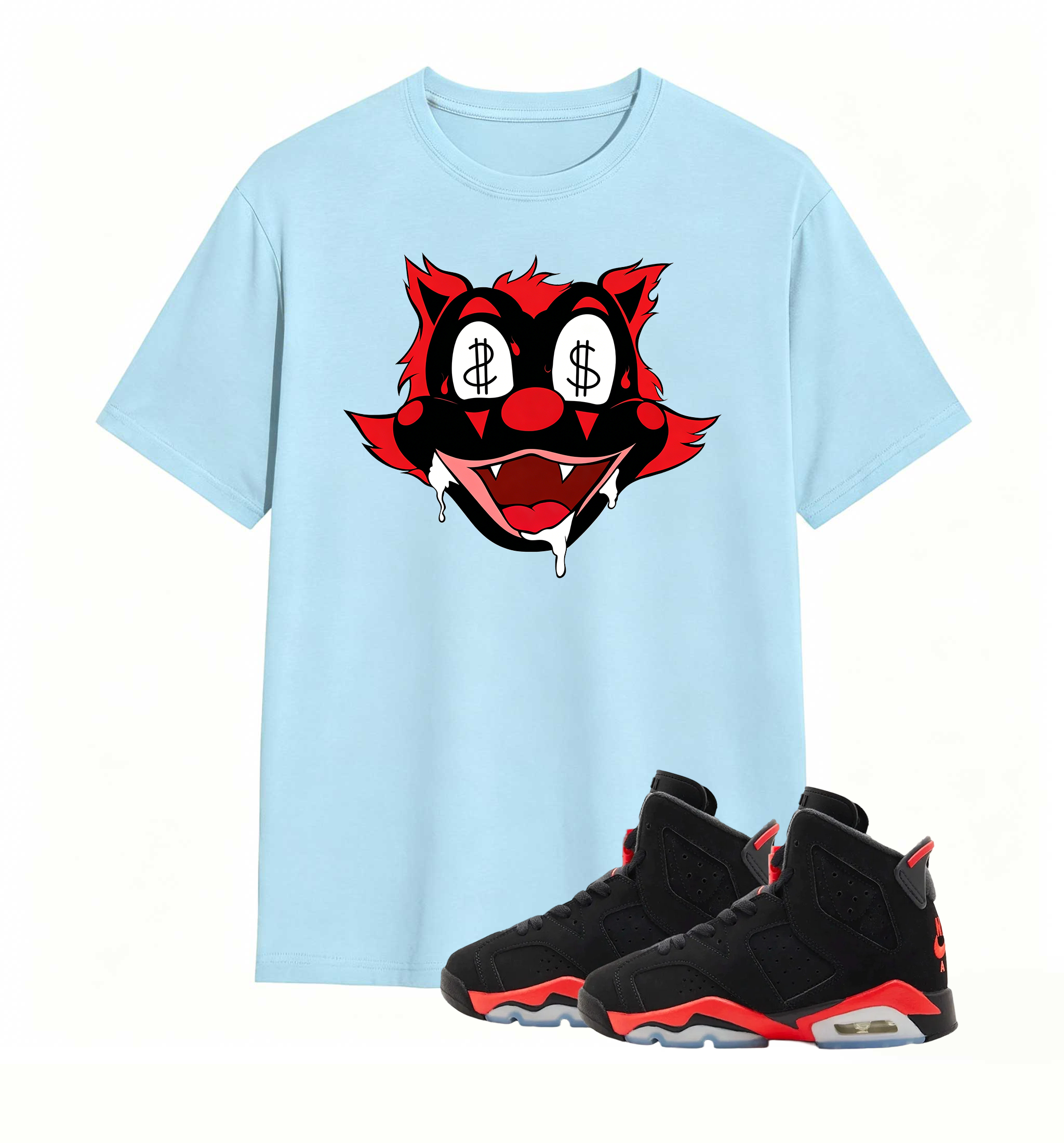 Money Eyes Wolf Tee Air Jordan 6