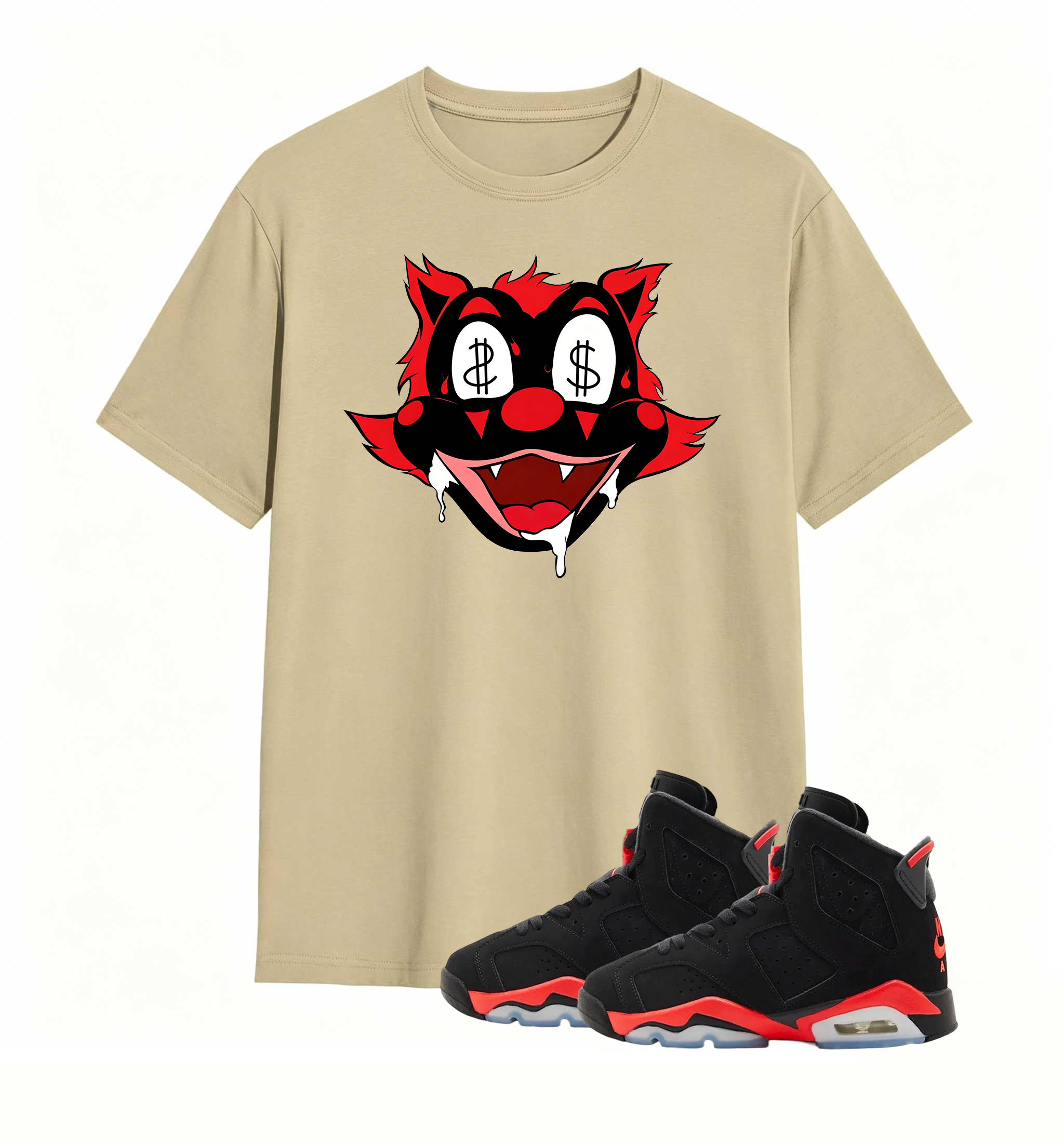 Money Eyes Wolf Tee Air Jordan 6