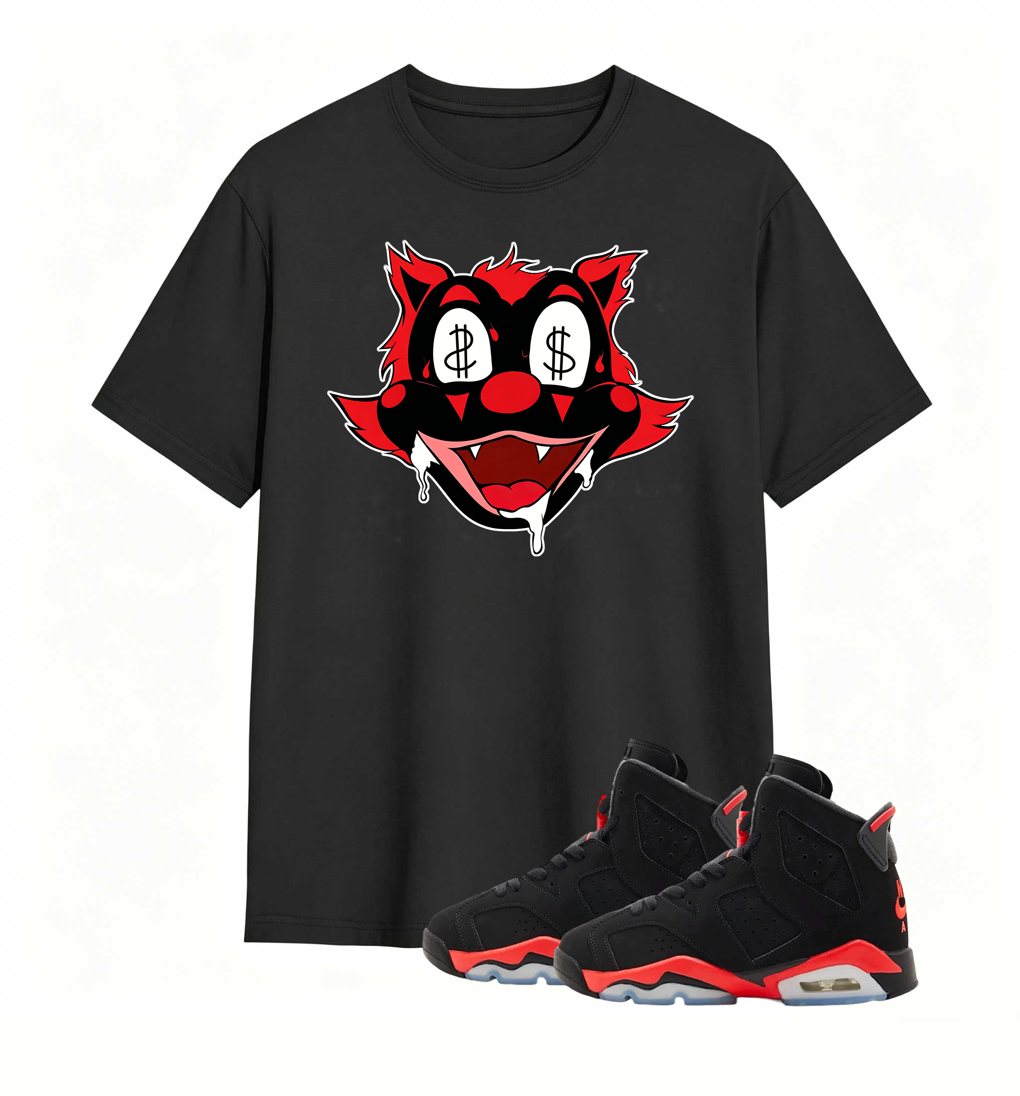 Money Eyes Wolf Tee Air Jordan 6
