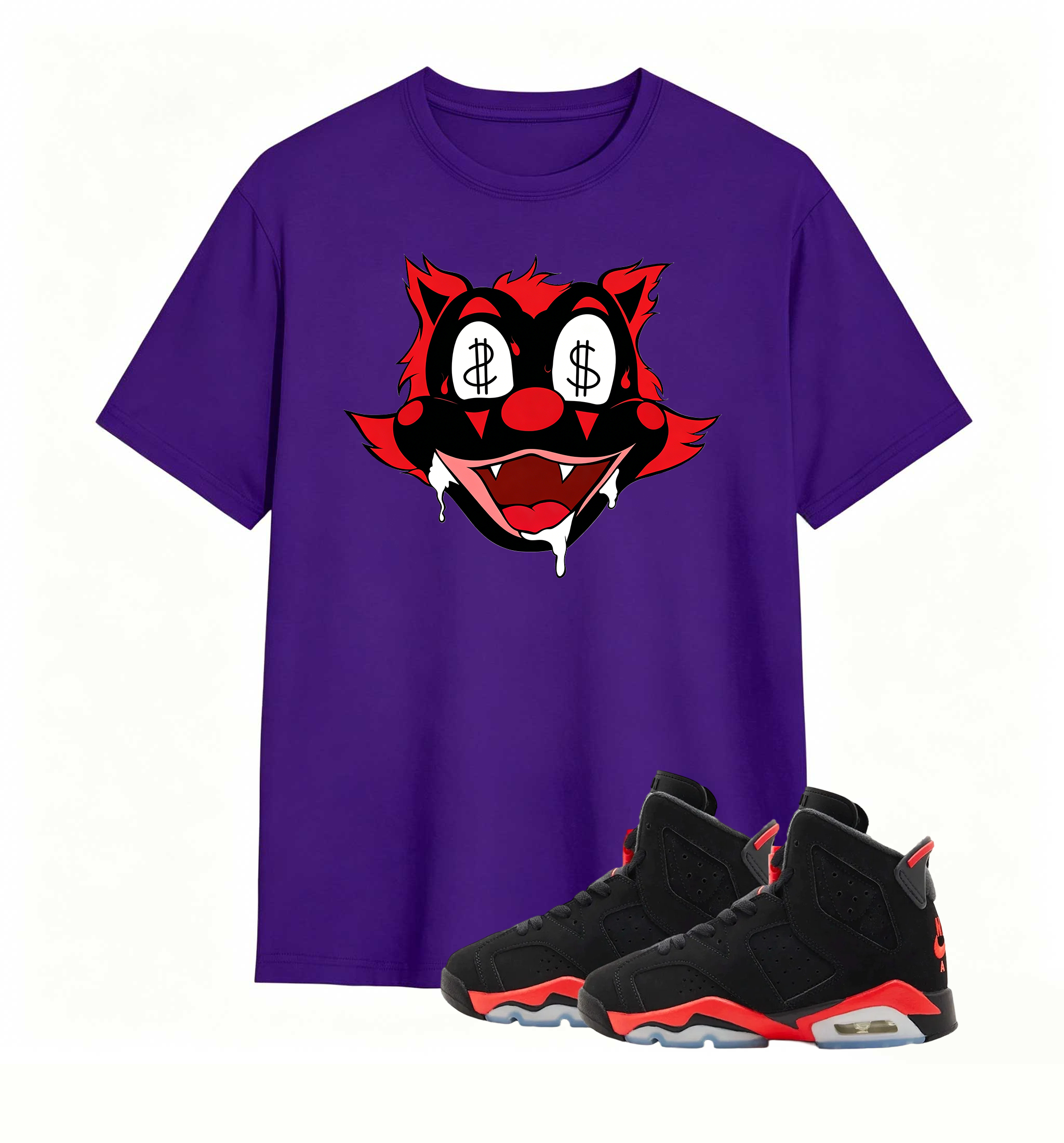 Money Eyes Wolf Tee Air Jordan 6