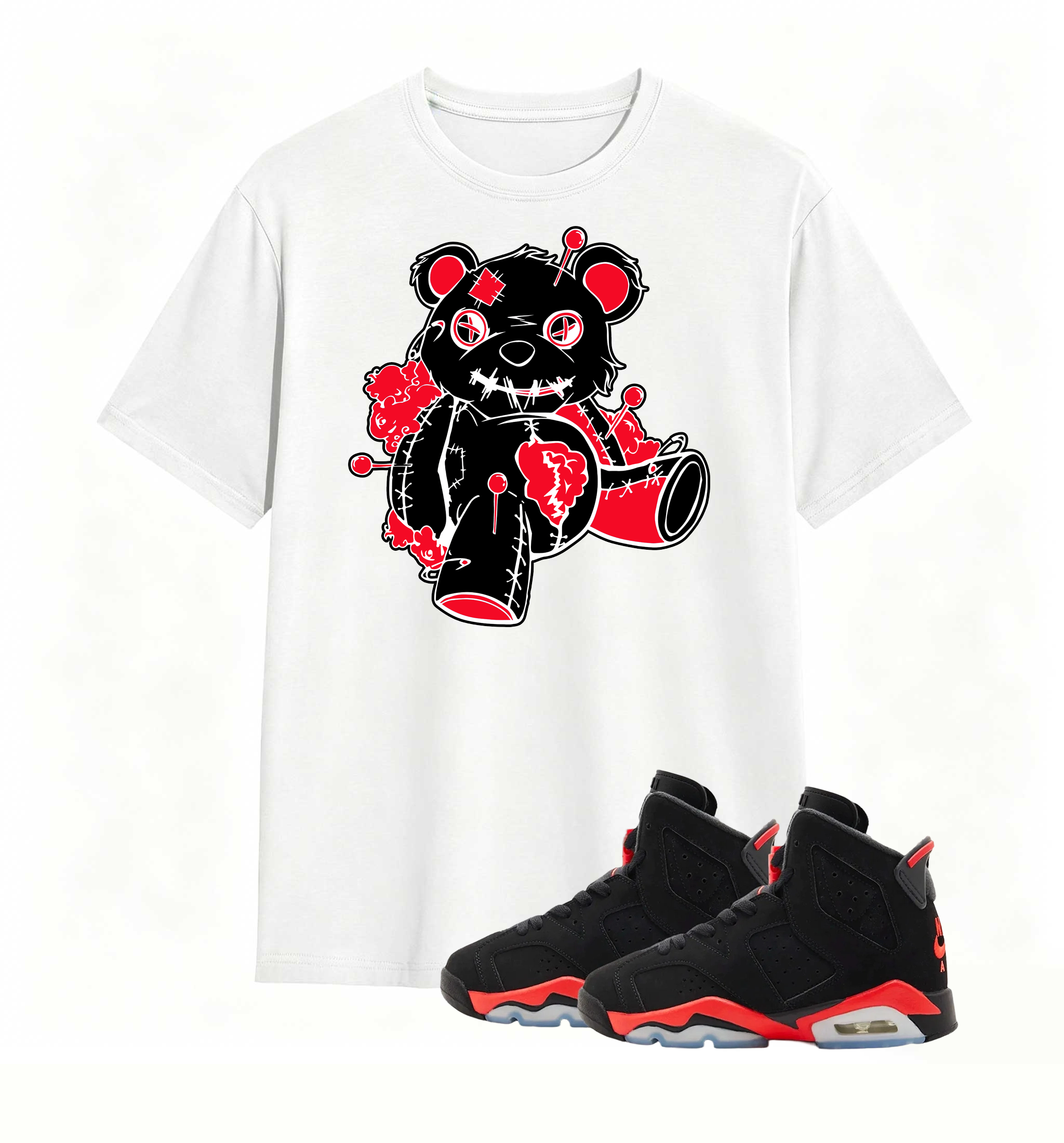 Pin-Stuck Voodoo Bear Tee Air Jordan 6 Infrared