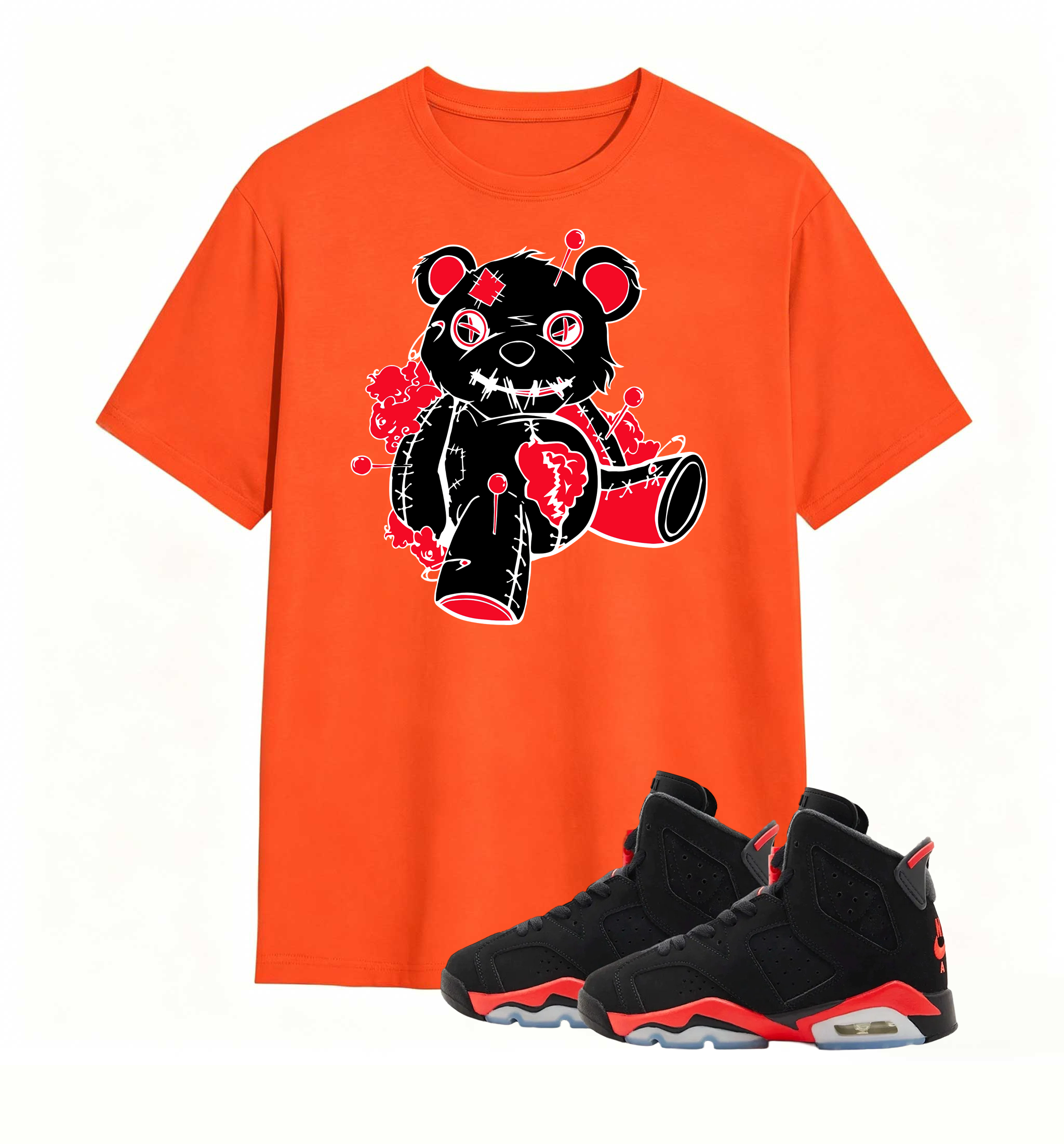 Pin-Stuck Voodoo Bear Tee Air Jordan 6 Infrared