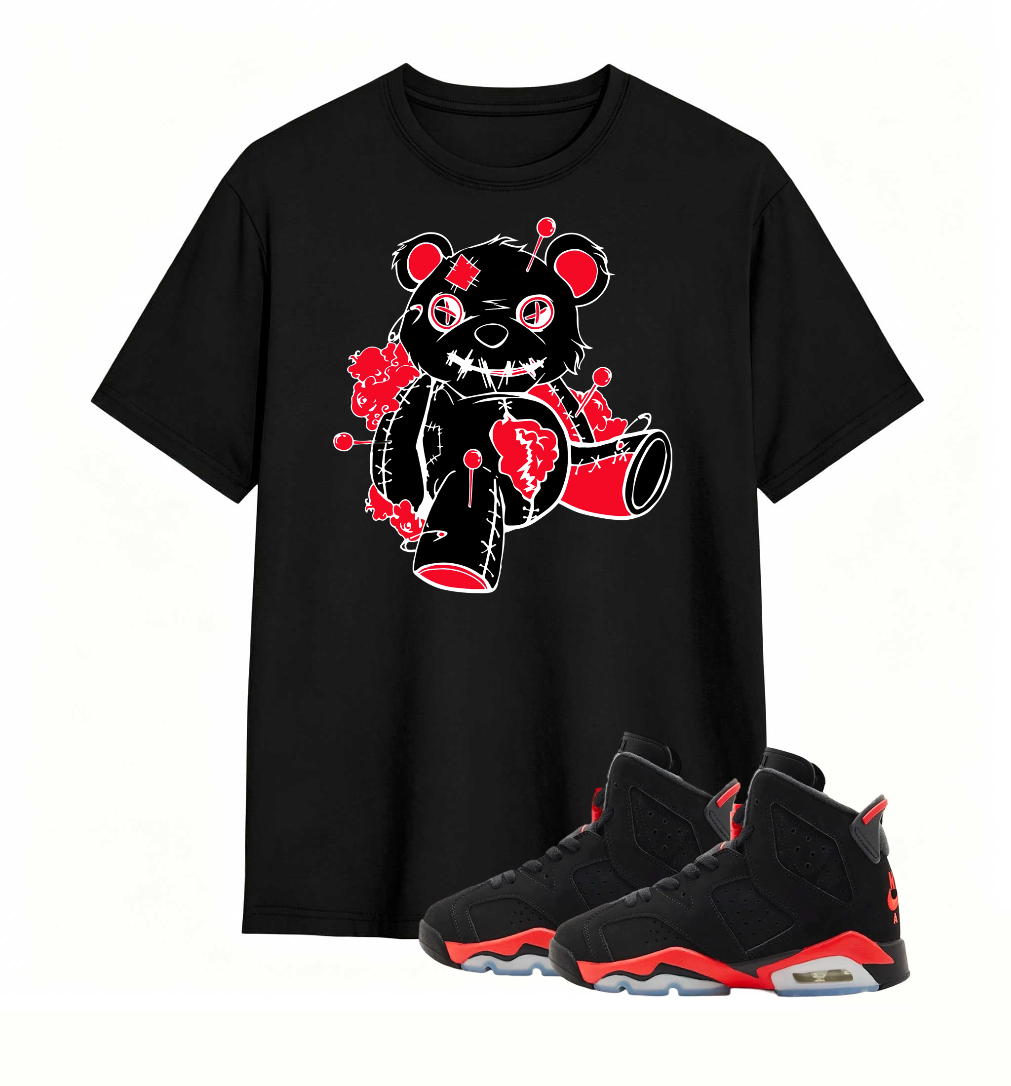 Pin-Stuck Voodoo Bear Tee Air Jordan 6 Infrared