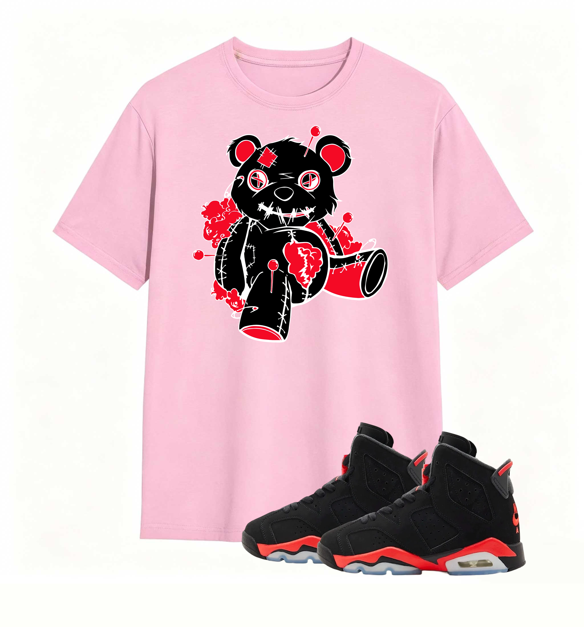 Pin-Stuck Voodoo Bear Tee Air Jordan 6 Infrared