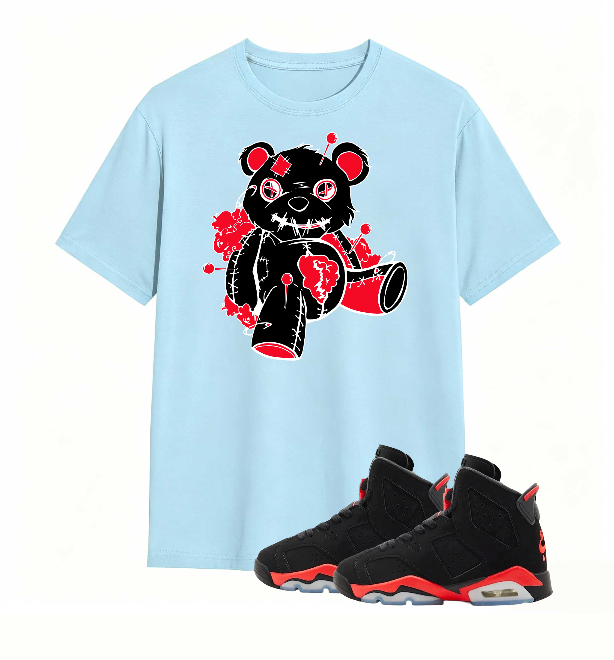 Pin-Stuck Voodoo Bear Tee Air Jordan 6 Infrared