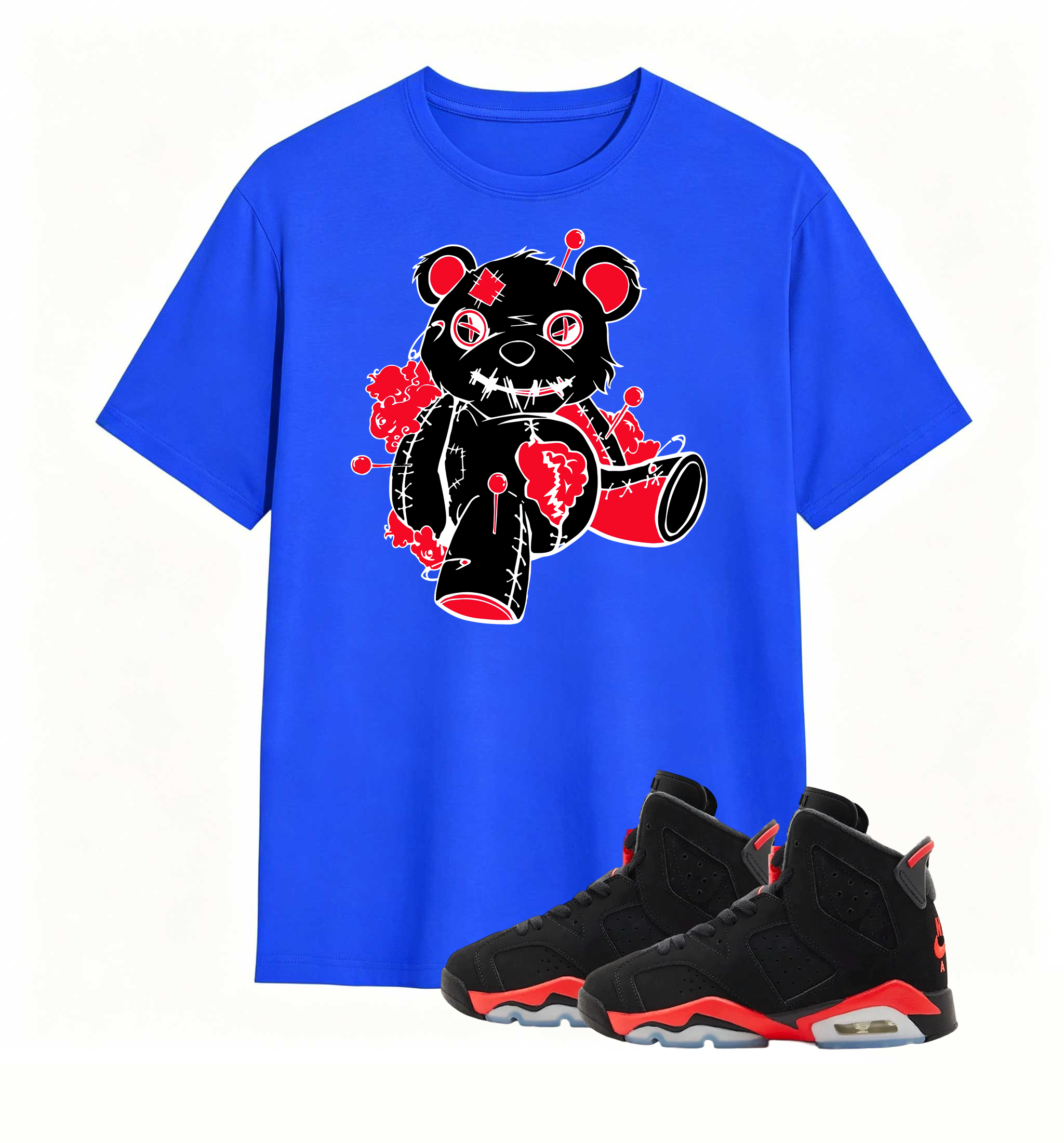 Pin-Stuck Voodoo Bear Tee Air Jordan 6 Infrared
