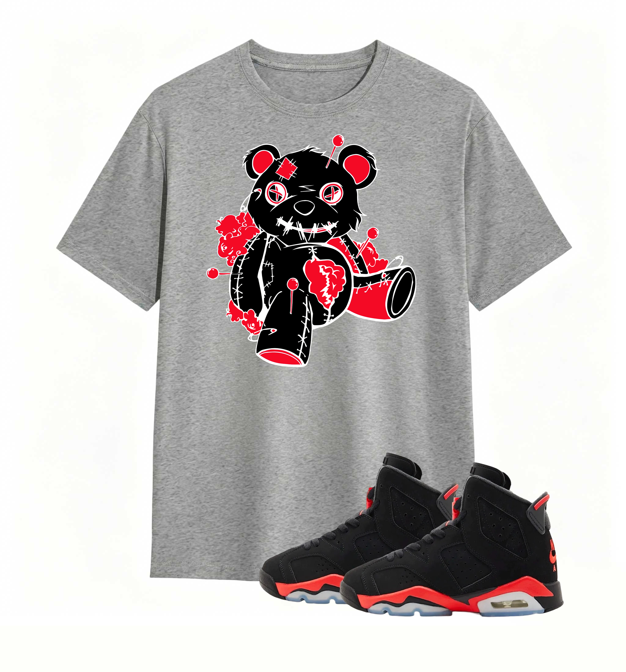 Pin-Stuck Voodoo Bear Tee Air Jordan 6 Infrared