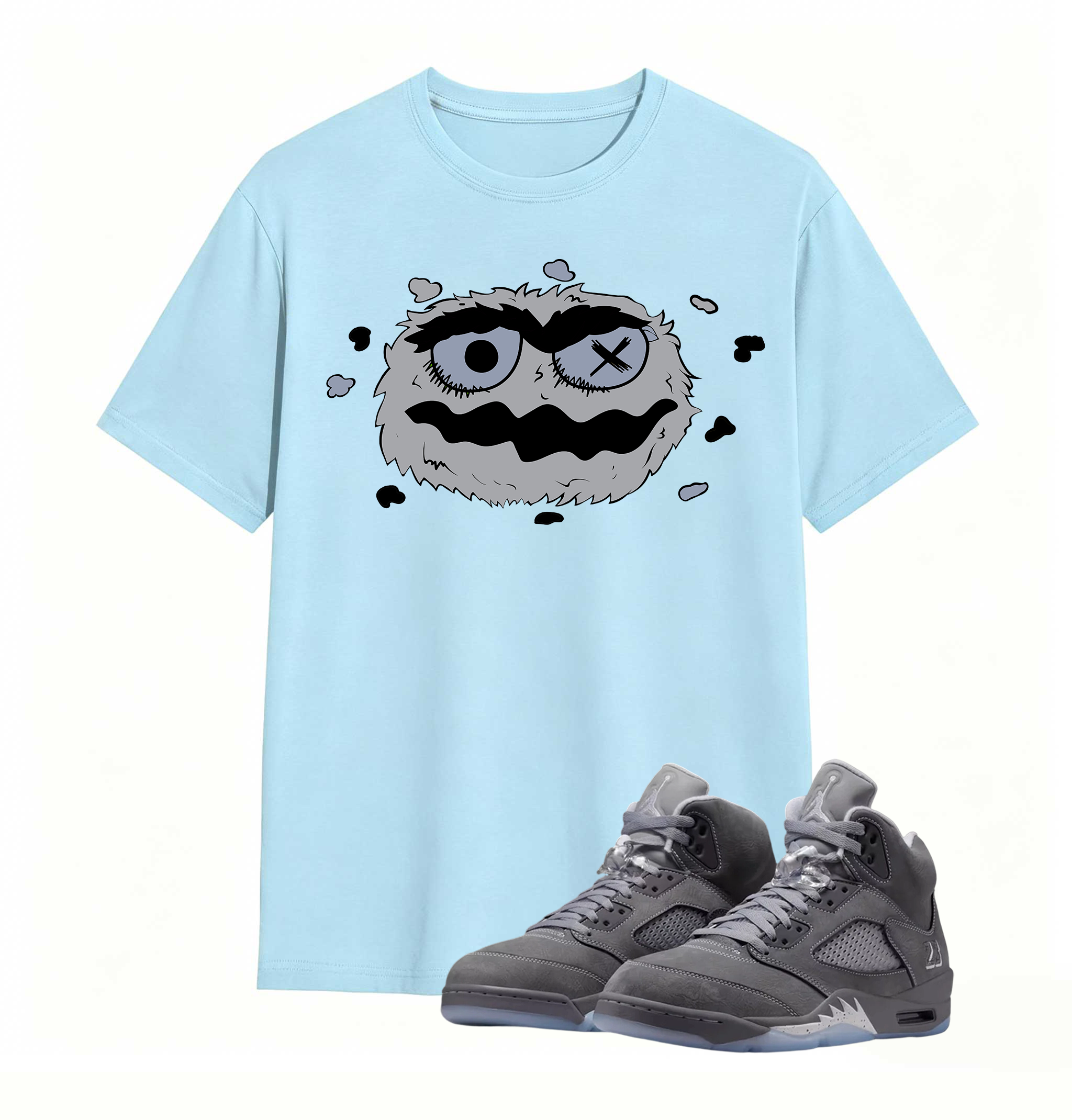 Dark Art Giant Creature And Child AJ5 Casual Tee