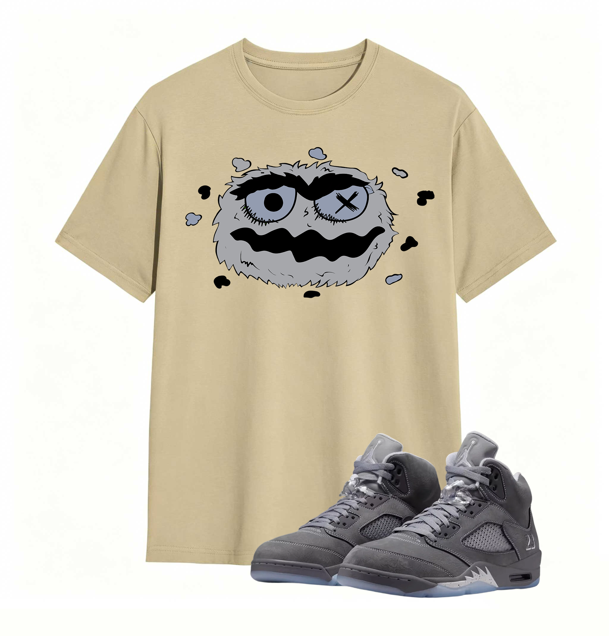 Dark Art Giant Creature And Child AJ5 Casual Tee