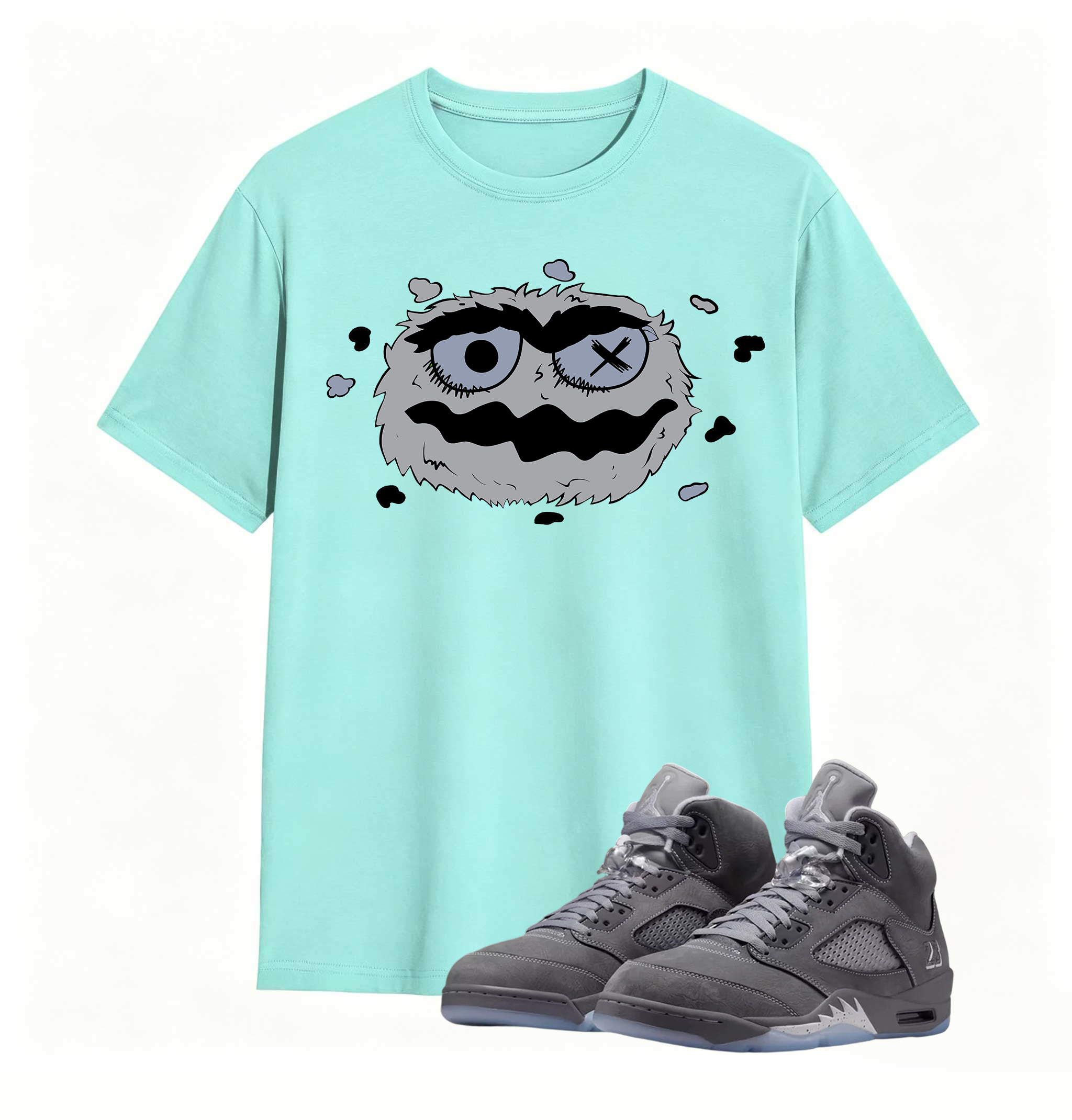 Dark Art Giant Creature And Child AJ5 Casual Tee