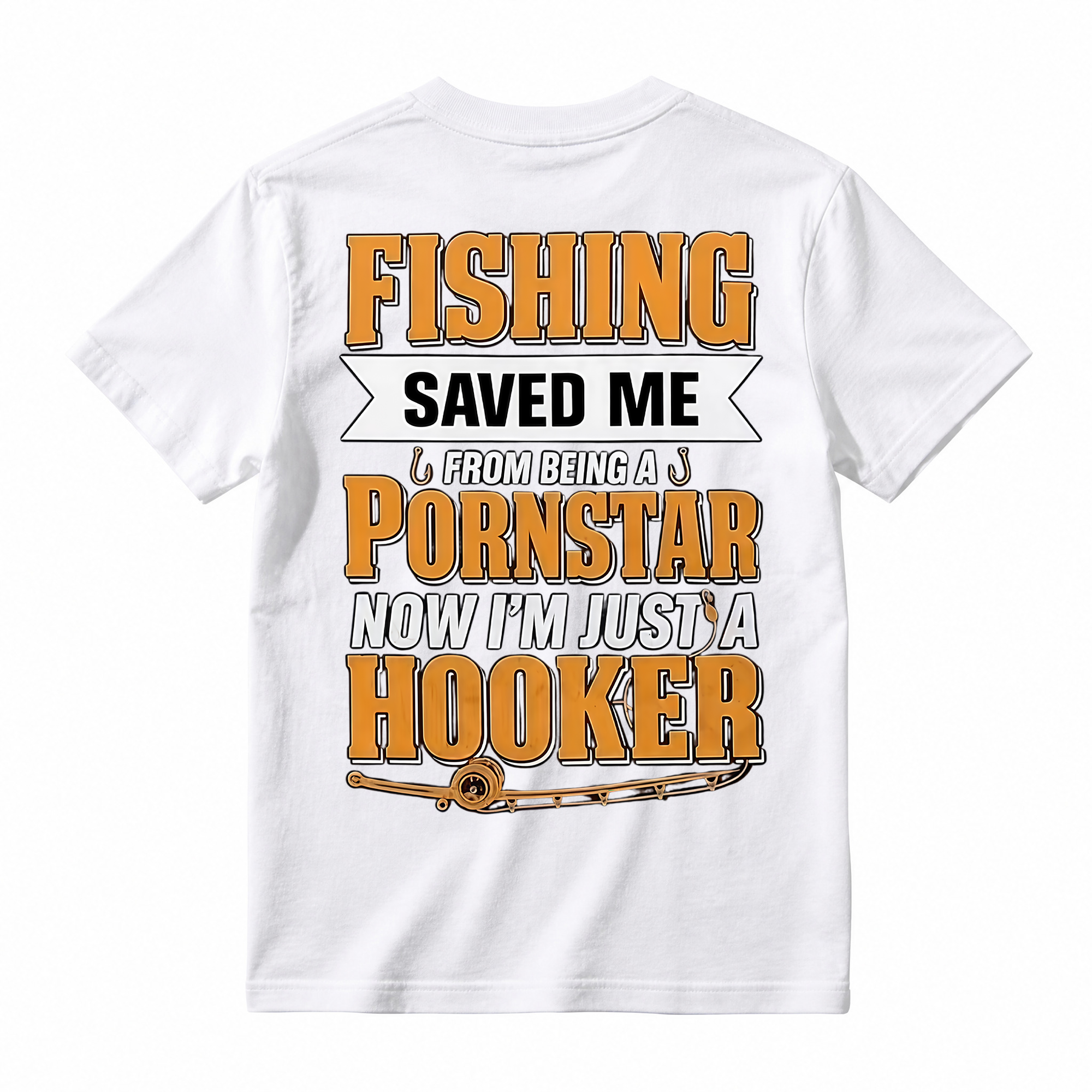 Funny Fishing Saved Me T-Shirt - Humor Graphic Tee for Anglers