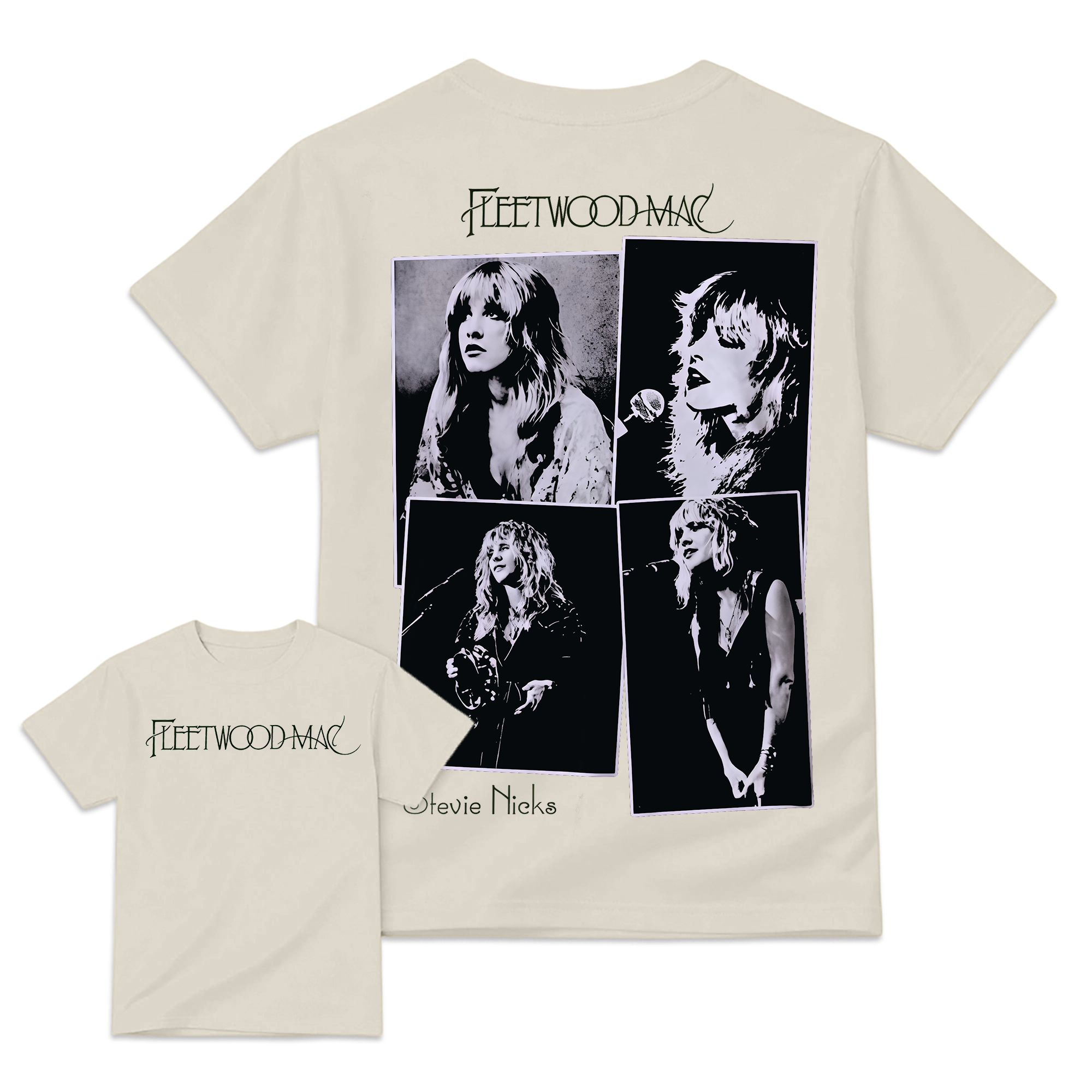 Vintage Music Portrait Collage T-Shirt, Retro Graphic Short Sleeve Tee