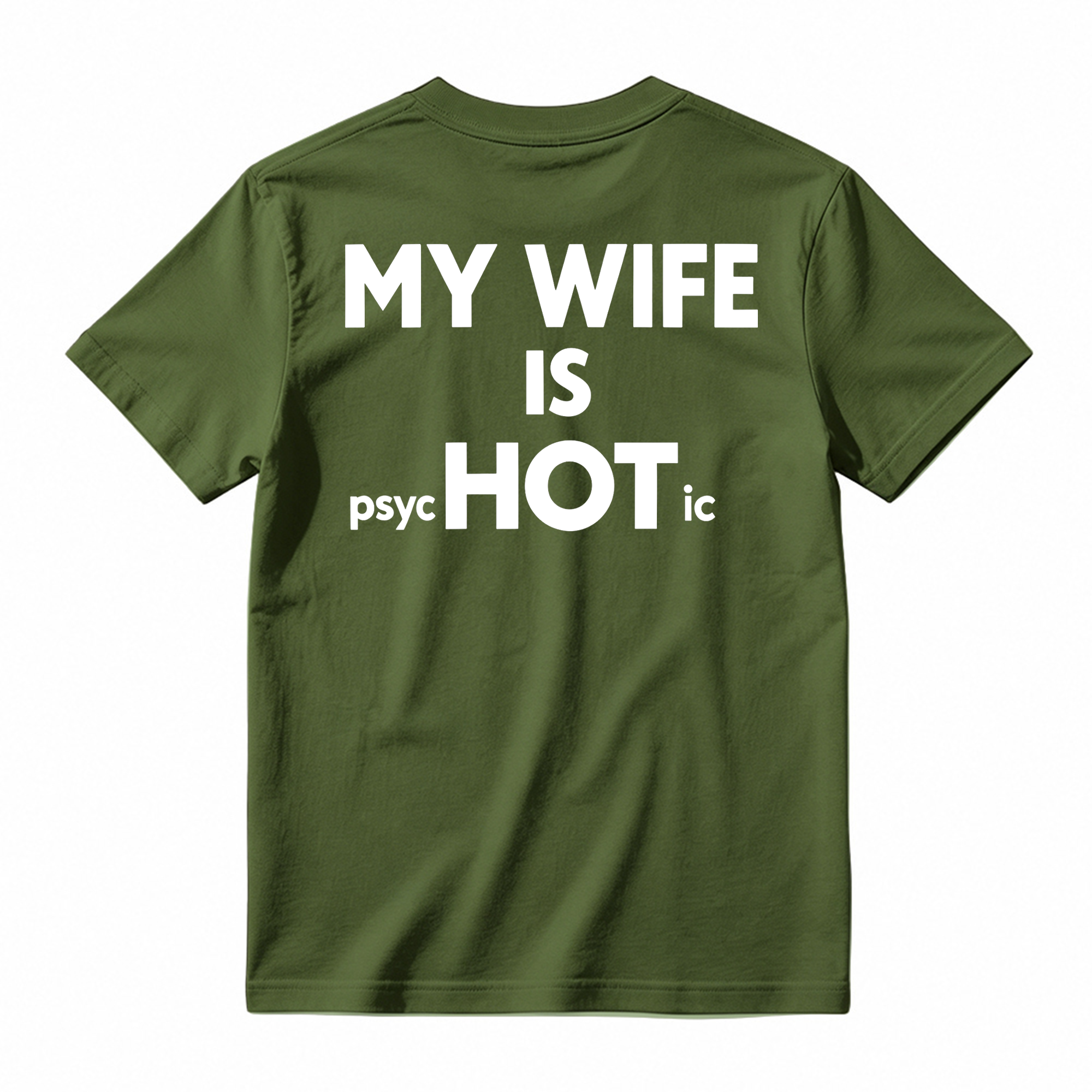 My Wife Is Psyc Hot Ic Men's Monkey Back T-shirt