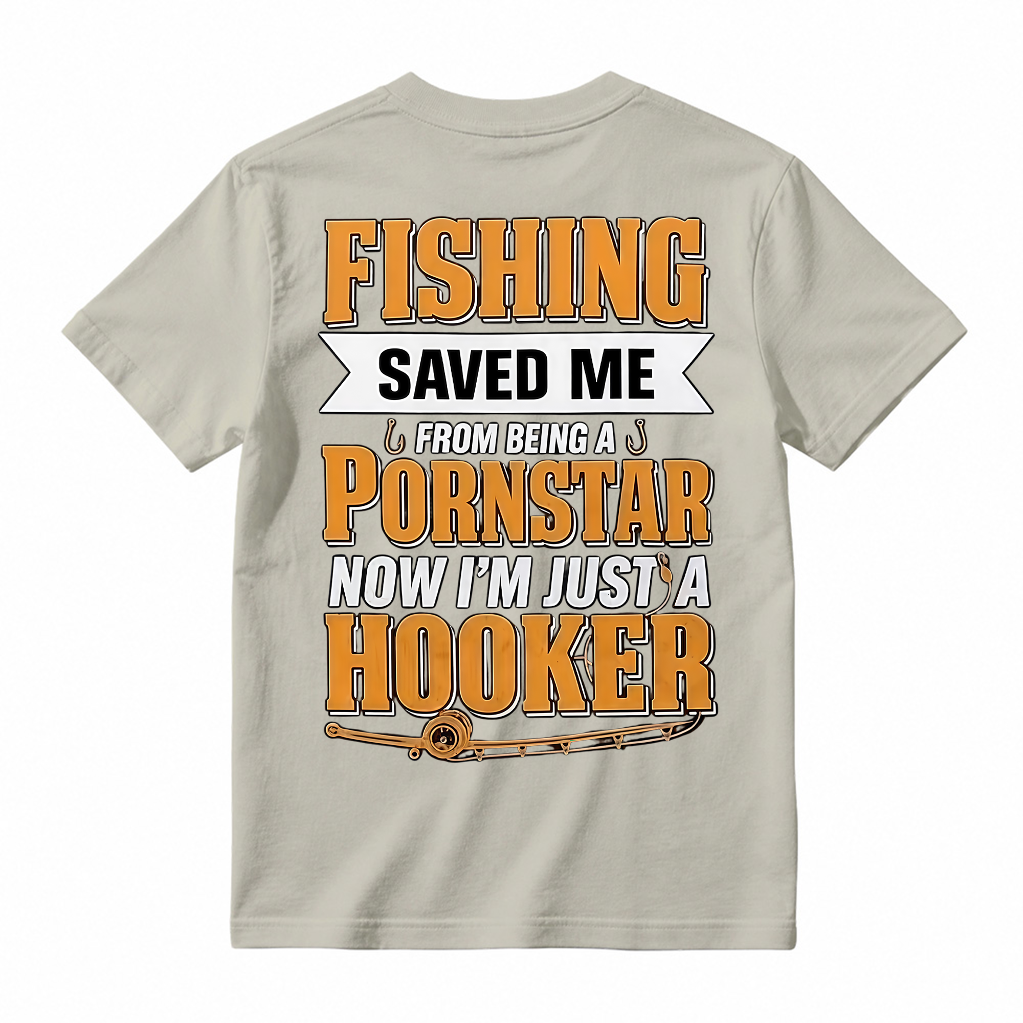 Funny Fishing Saved Me T-Shirt - Humor Graphic Tee for Anglers